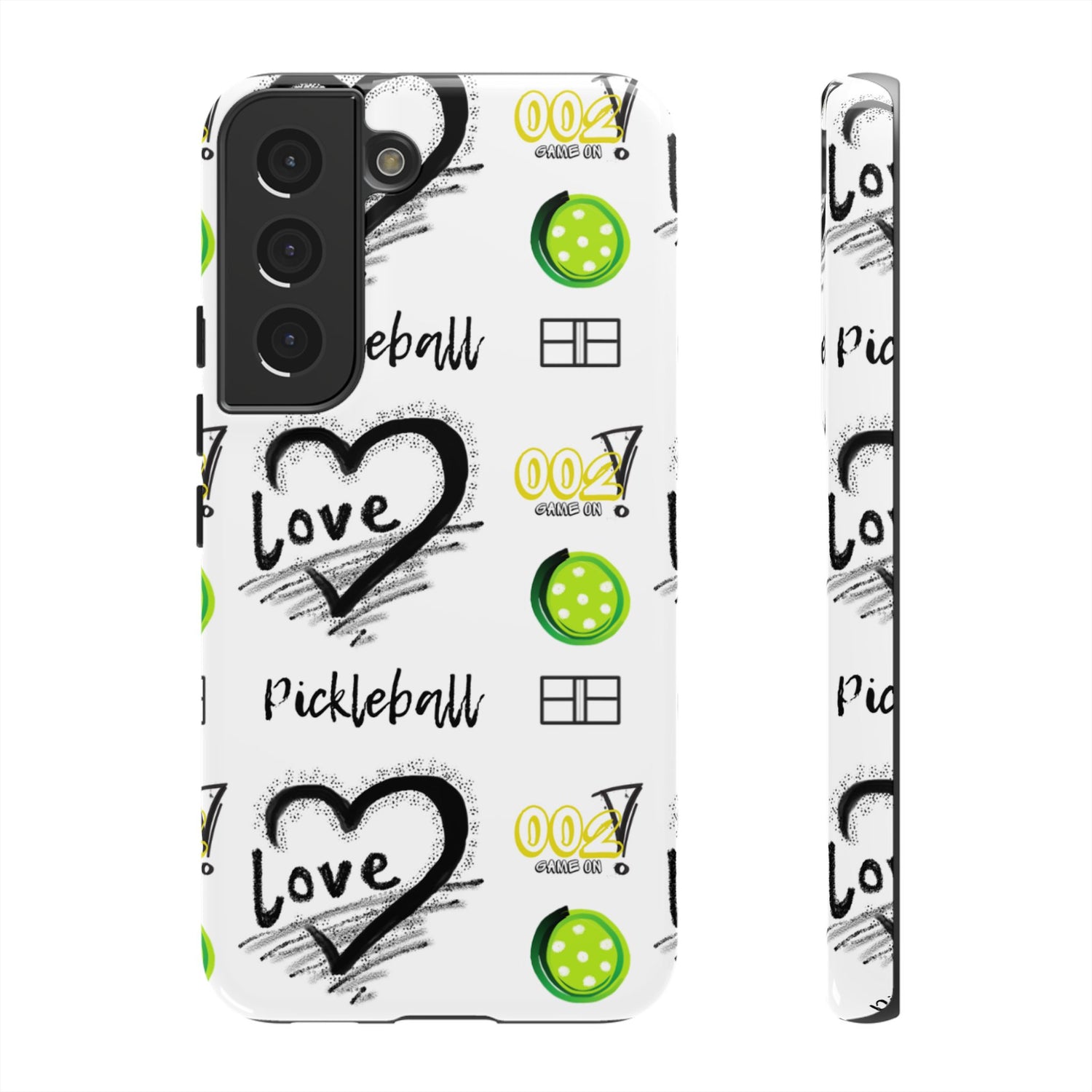 Pickleball Love Tough Android Samsung Phone Case - Fun & Durable Sport Accessory