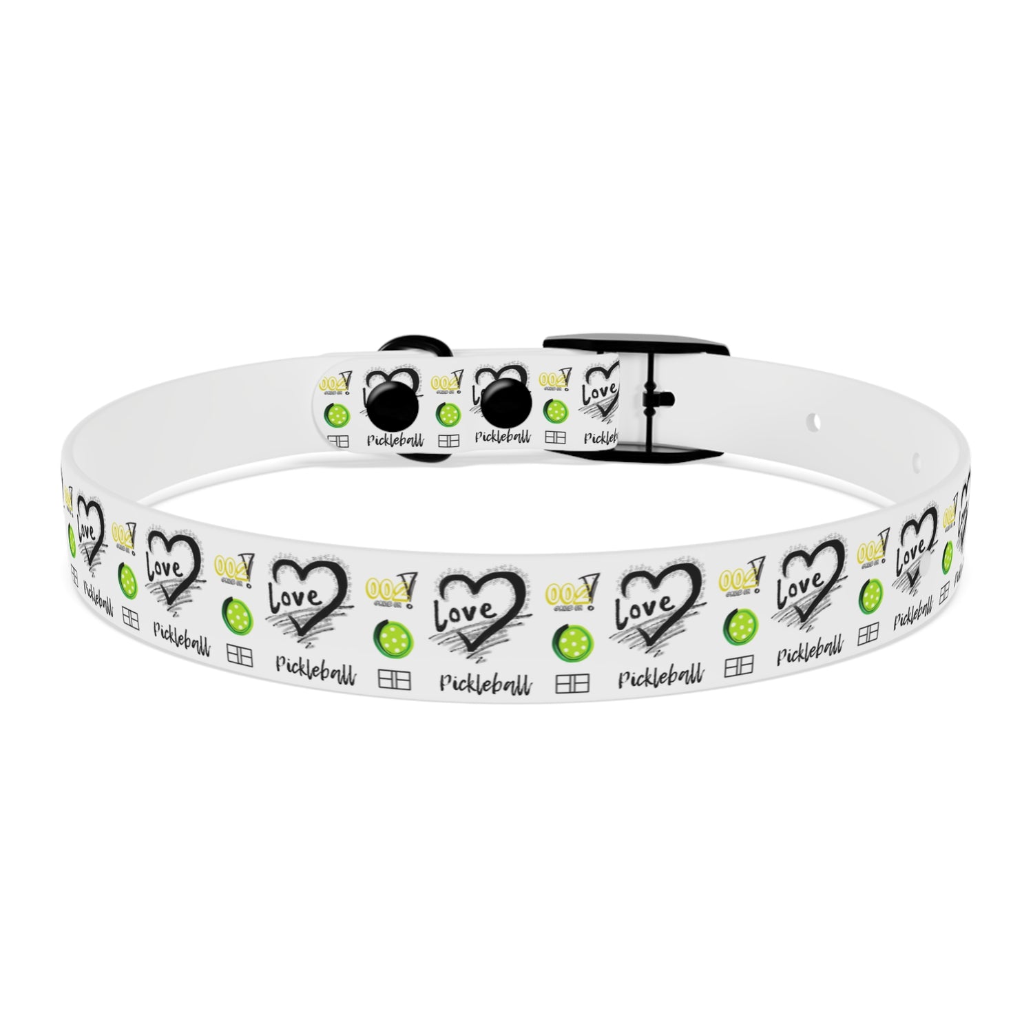 Dog Collar - Pickleball Love Unique Stand Out Design - Perfect for Pet Owners
