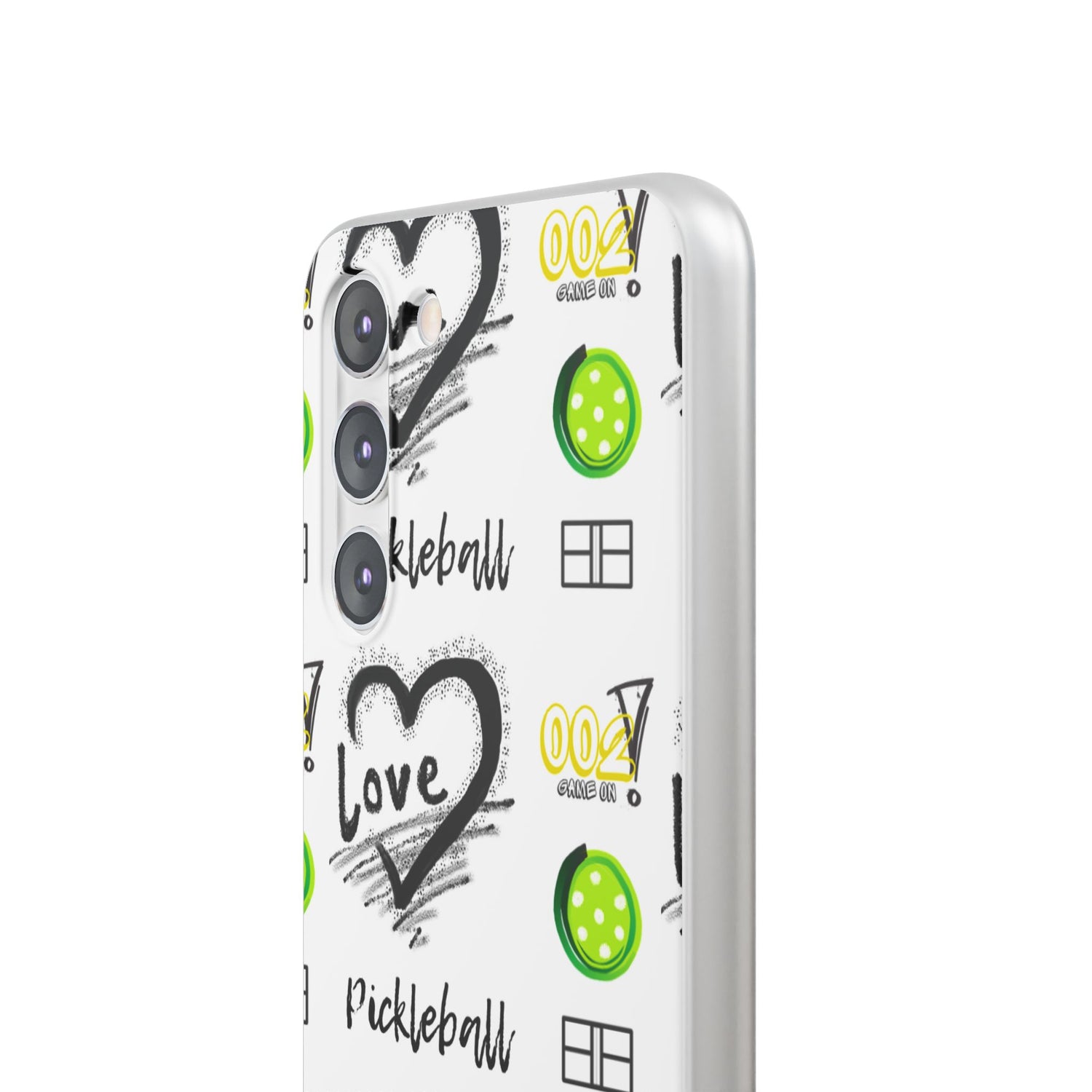 Pickleball Love Flexi Android Samsung Phone Case - Stylish Phone Protection for Fashion-Forward Individuals