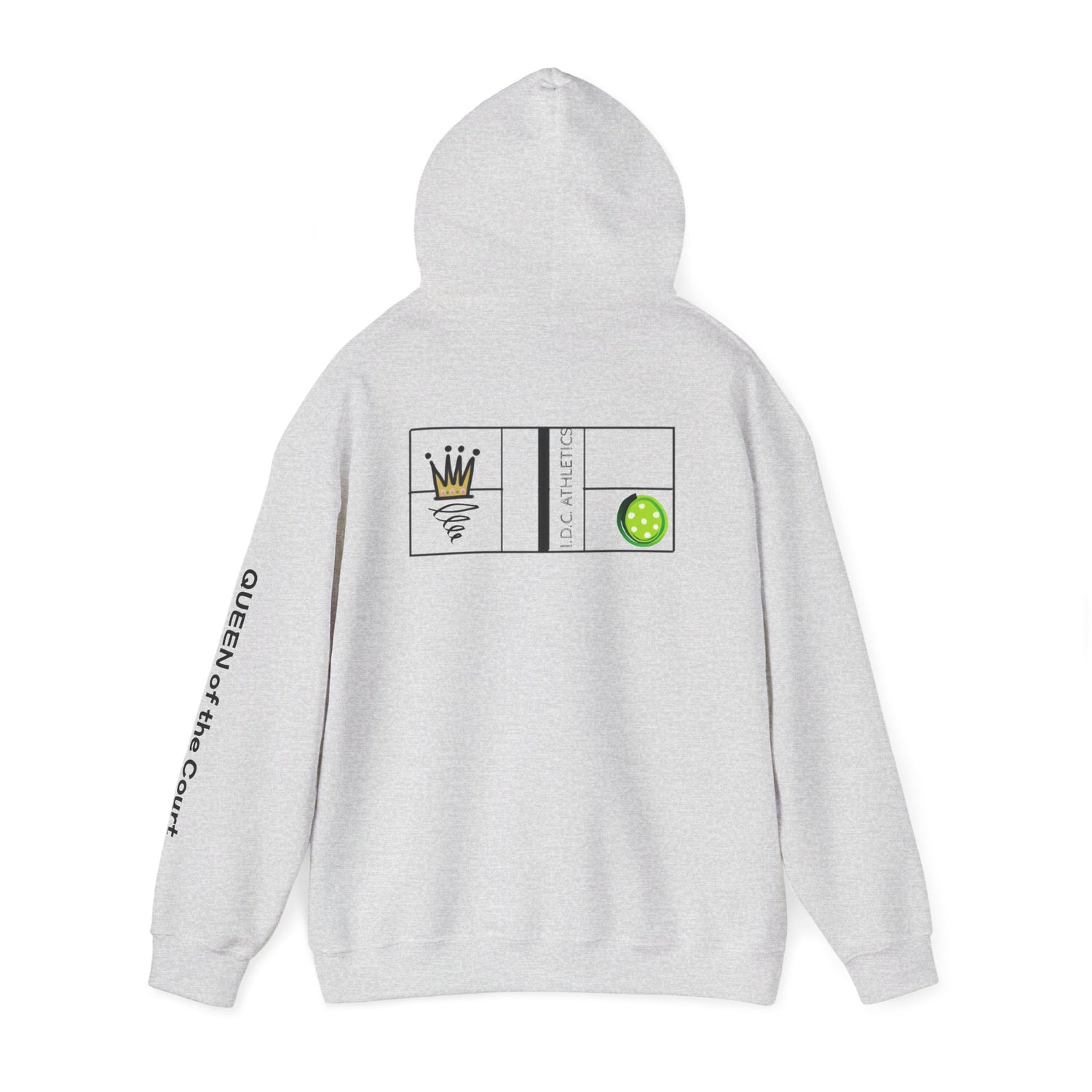 Pickleball Hoodie - Queen of the Court Design - Women's Sweatshirt