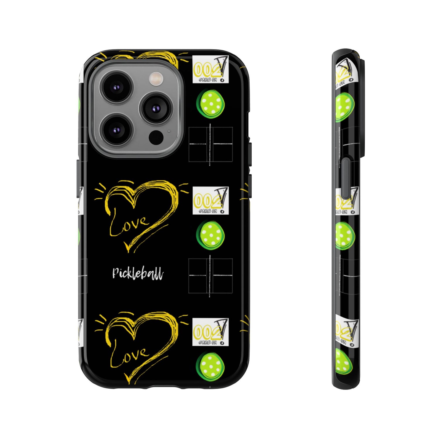 Pickleball Love Tough iPhone Case - Fun & Durable Sport Accessory