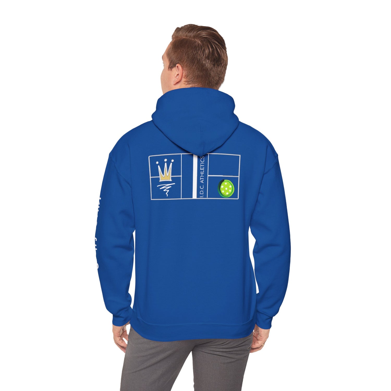 Pickleball Hoodie - King of the Court Design - Men's Sweatshirt