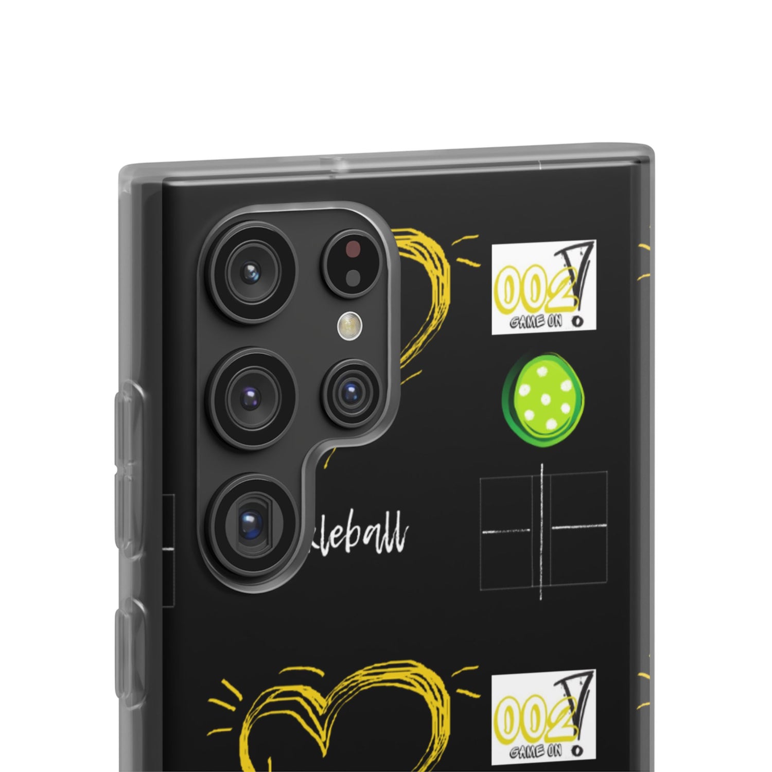 Pickleball Love Flexi Android Samsung Phone Case - Pickleball Phone Case