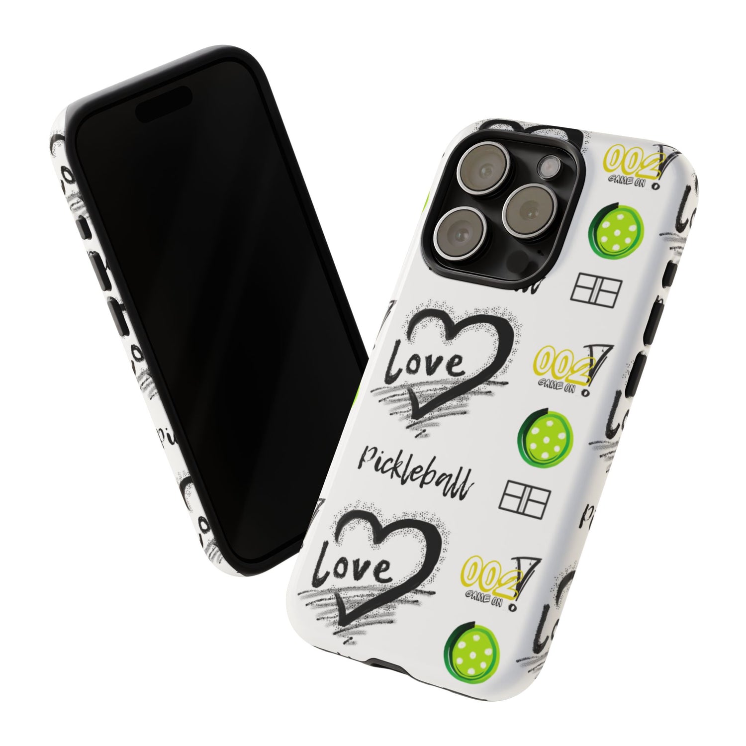 Pickleball Love Tough iPhone Case - Fun & Durable Sport Accessory