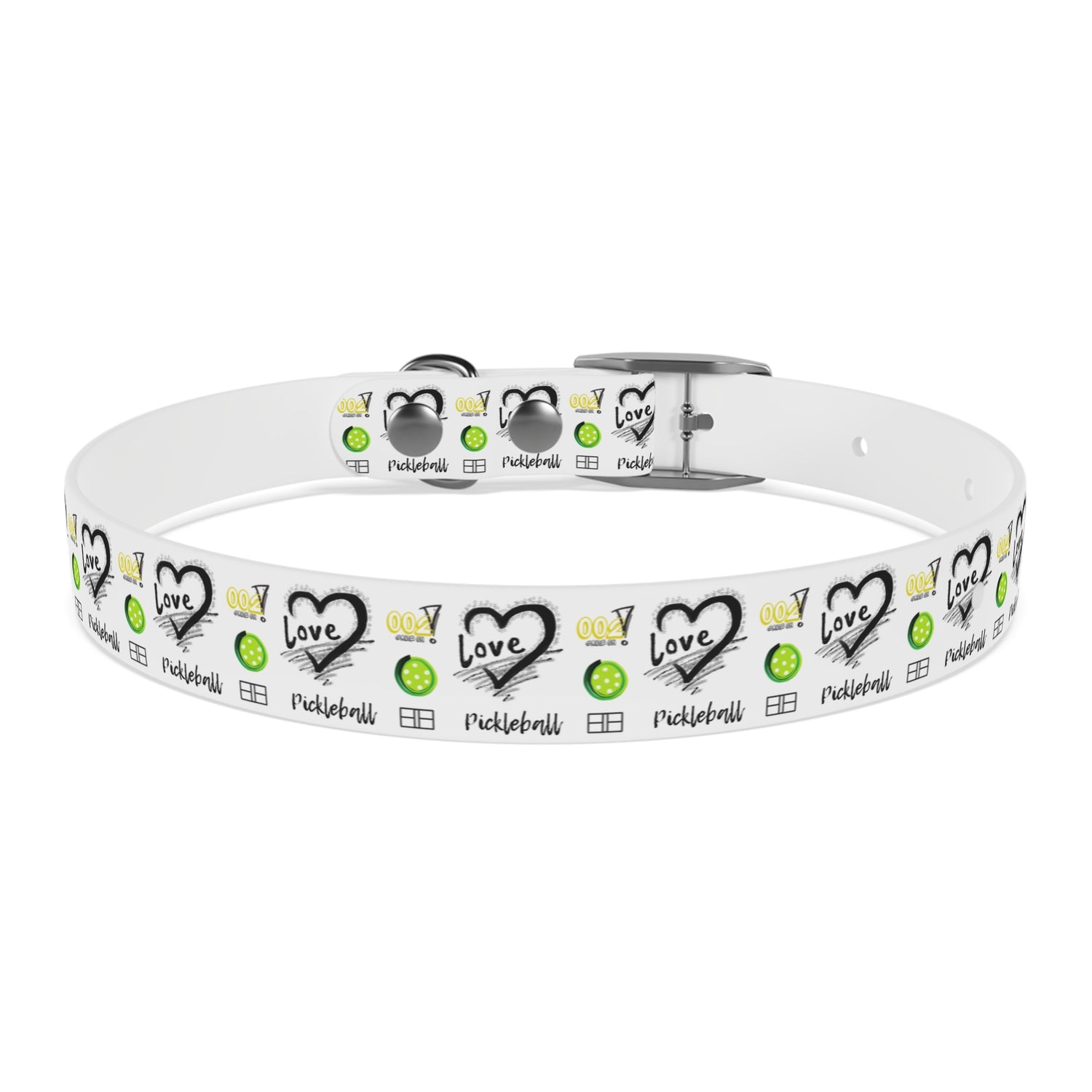 Dog Collar - Pickleball Love Unique Stand Out Design - Perfect for Pet Owners