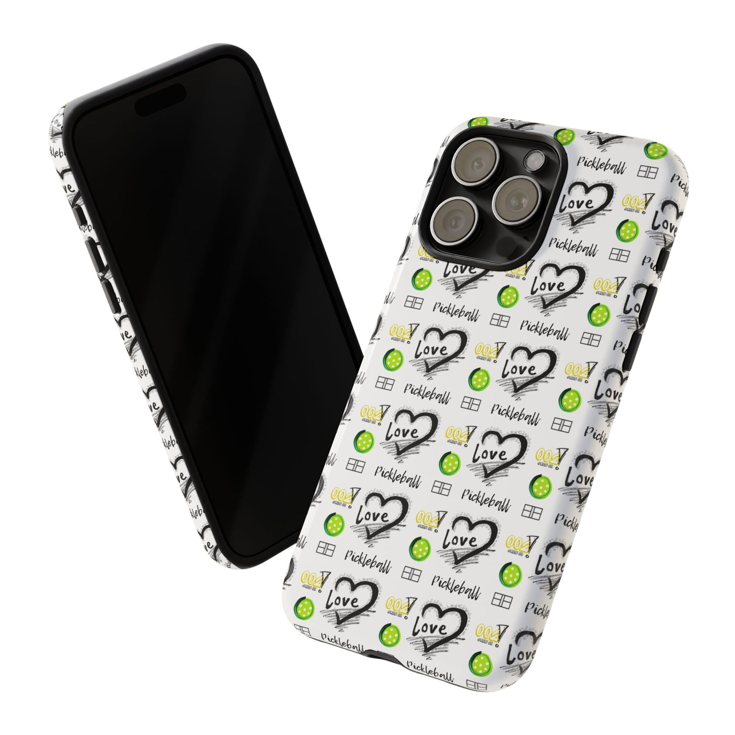 Pickleball Love Tough iPhone Case - Fun & Durable Sport Accessory