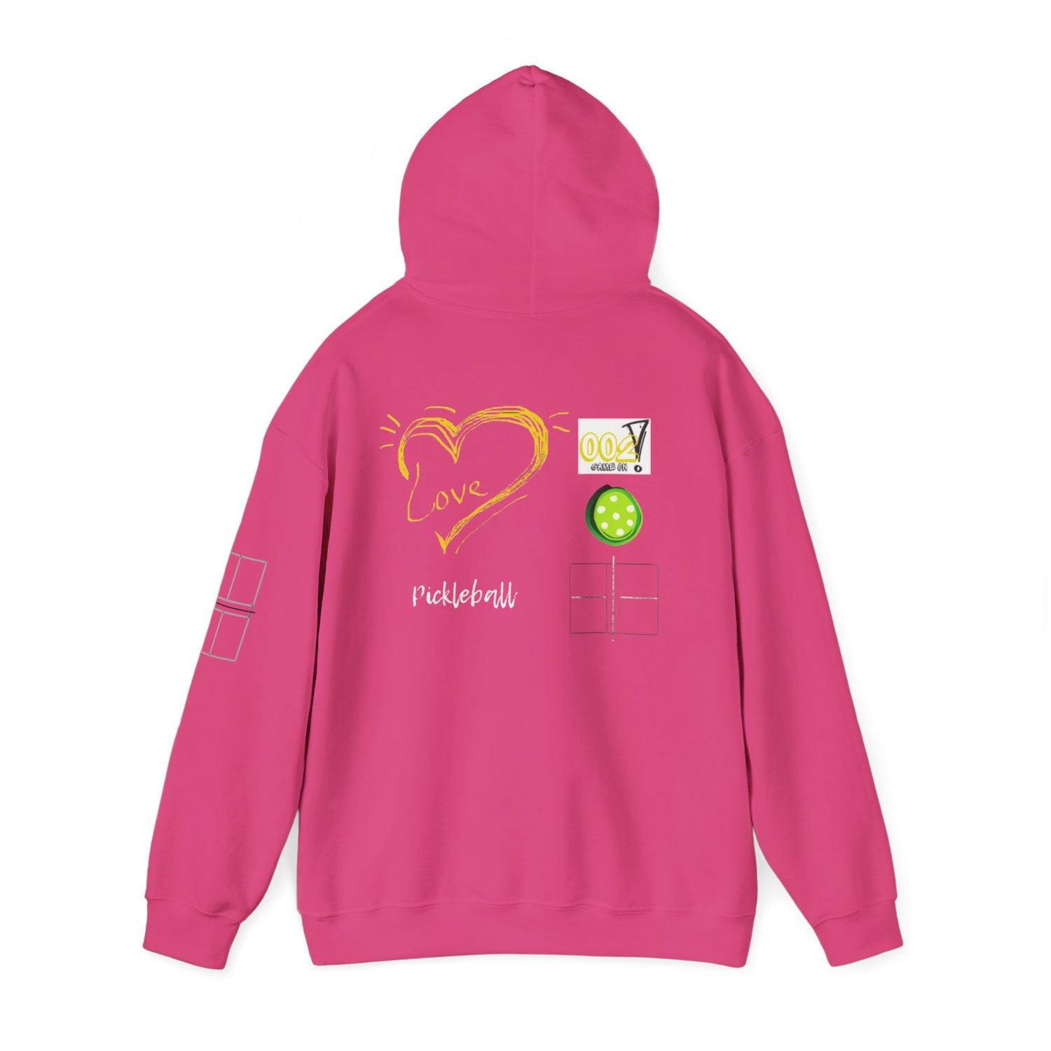 Unisex Pickleball Hoodie Sweatshirt Apparel - LOVE Pickleball
