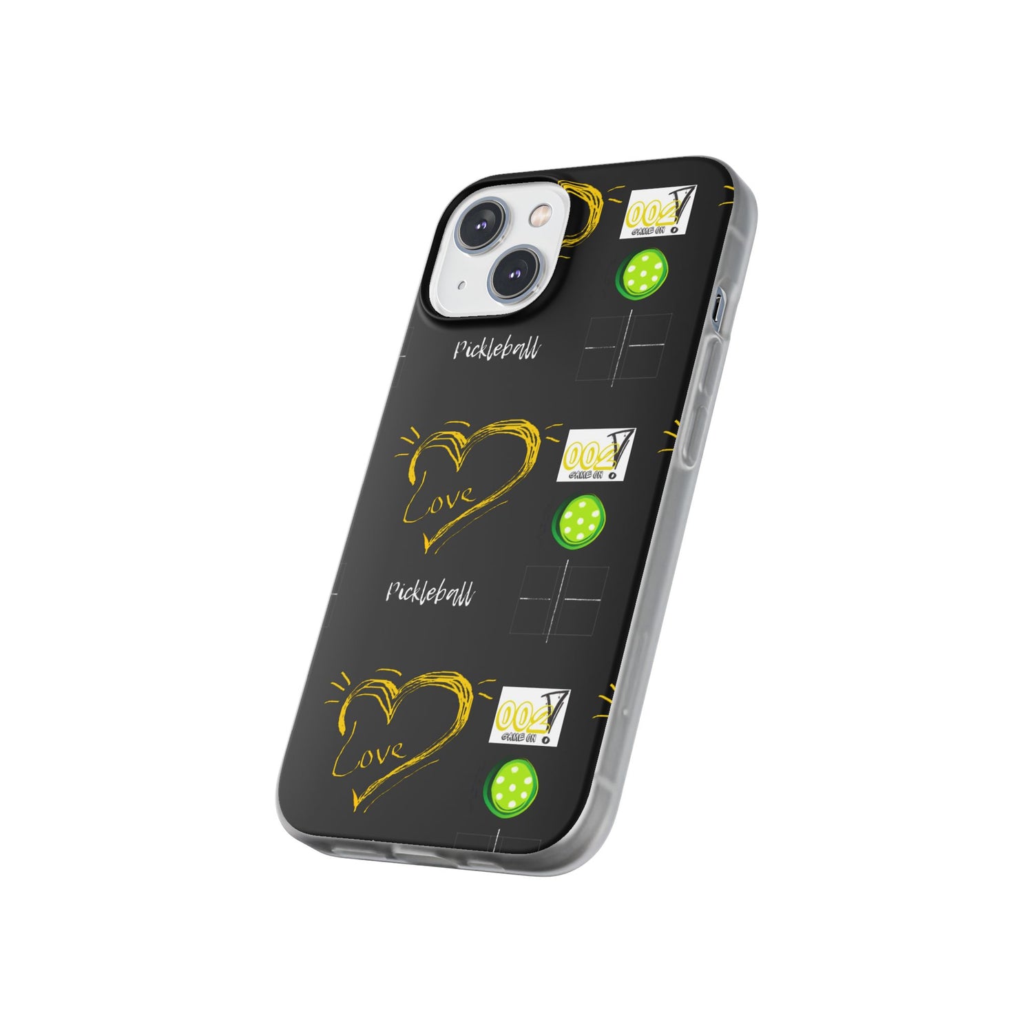 Pickleball Love Flexi iPhone Case - Stylish Phone Protection for Fashion-Forward Individuals