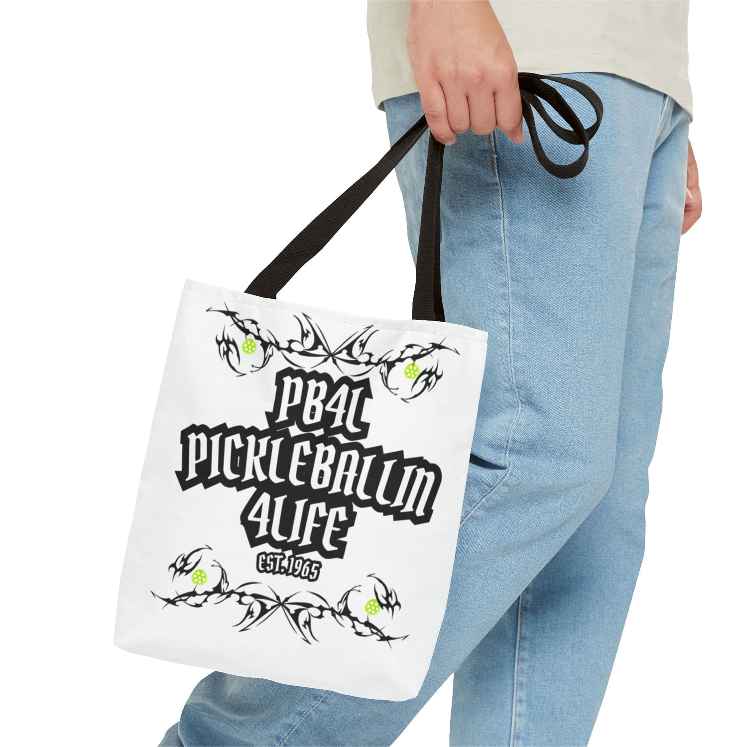 Pickleball Tote Bag - 'PB4L' Design for Enthusiasts and Players