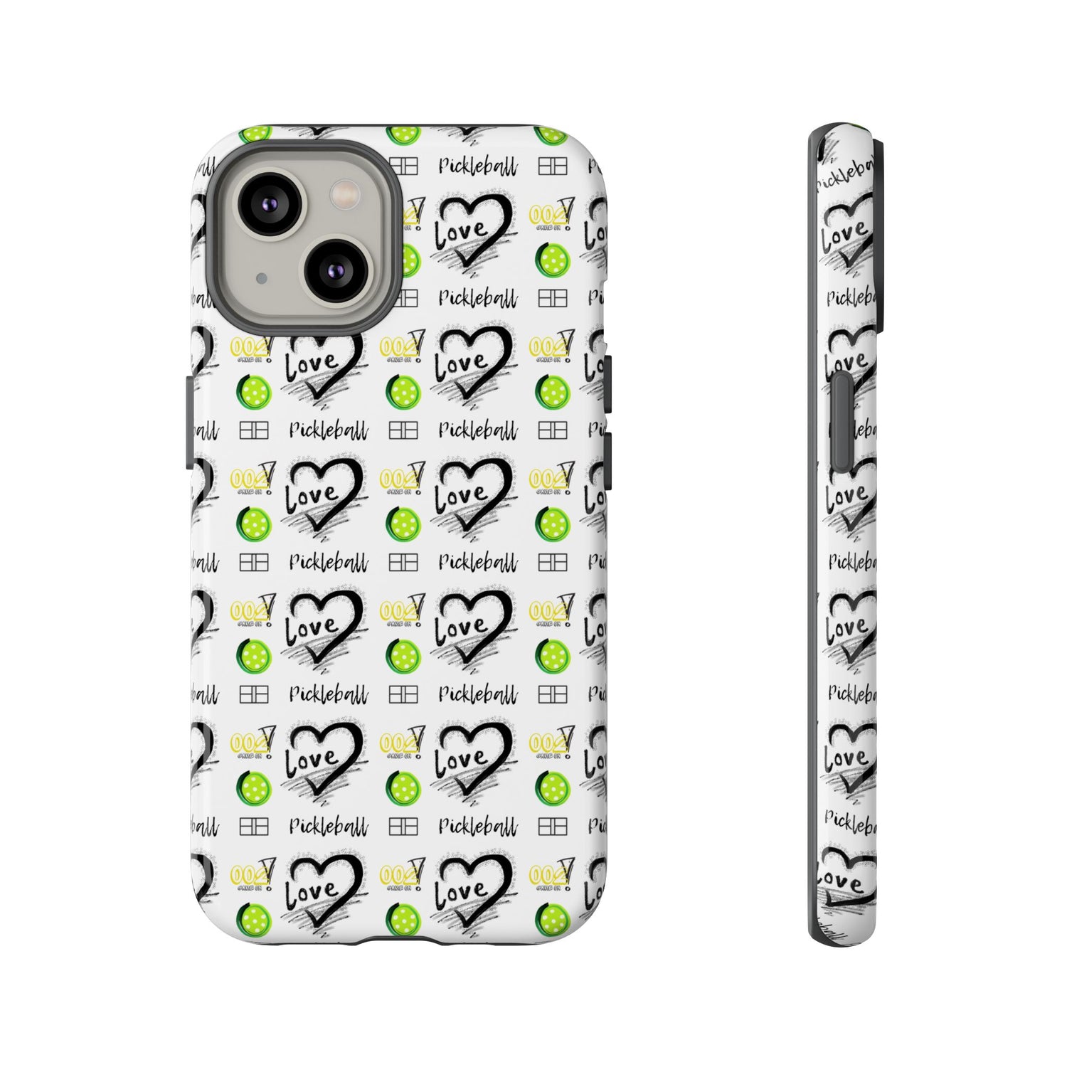 Pickleball Love Tough iPhone Case - Fun & Durable Sport Accessory