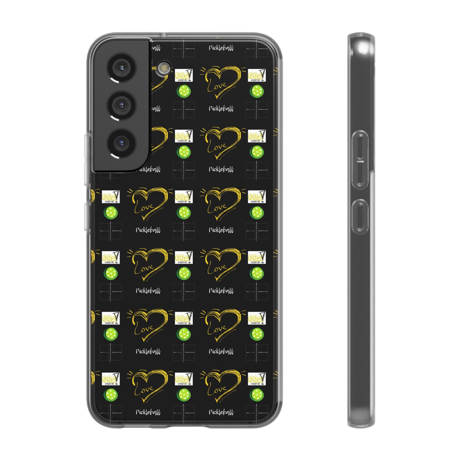 Pickleball Love Flexi Android Samsung Phone Case - Pickleball Phone Case
