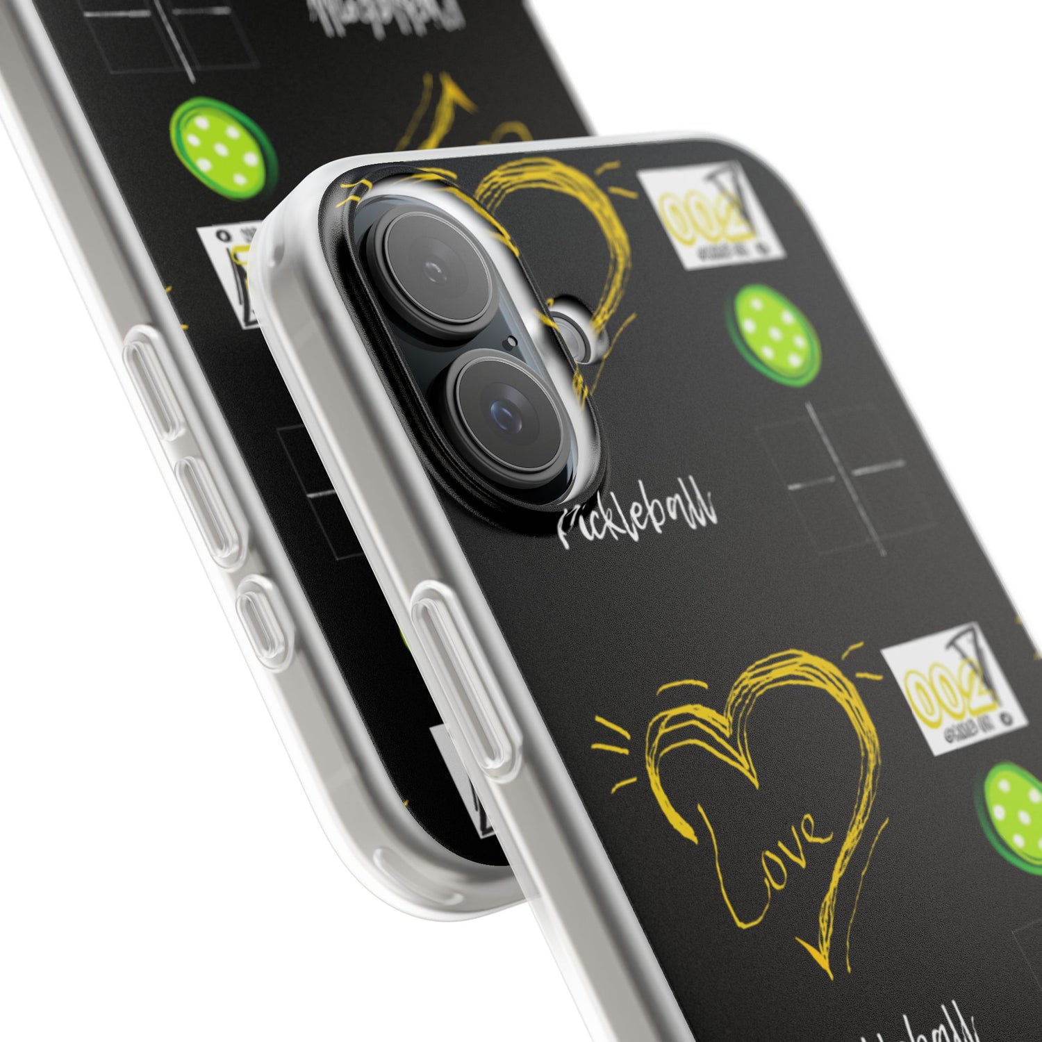 Pickleball Love Flexi iPhone Case - Stylish Phone Protection for Fashion-Forward Individuals