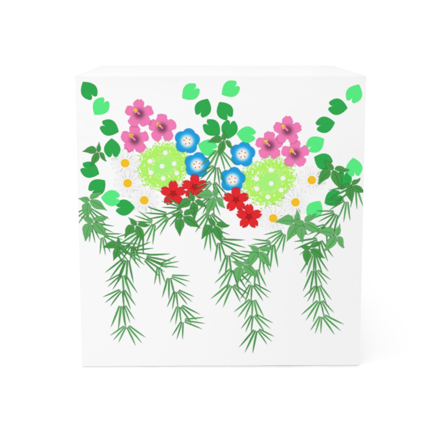Note Cube - Pickleball Flower Garden Design | Unique Gift for Pickleball Enthusiasts