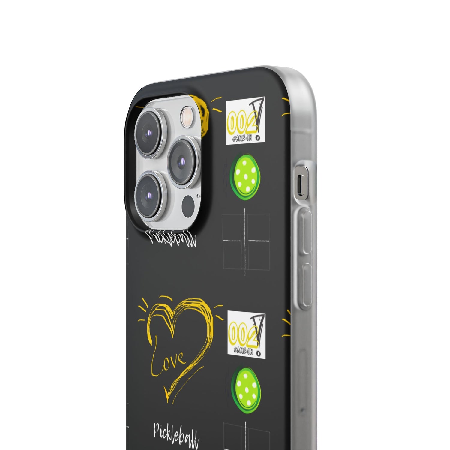 Pickleball Love Flexi iPhone Case - Stylish Phone Protection for Fashion-Forward Individuals