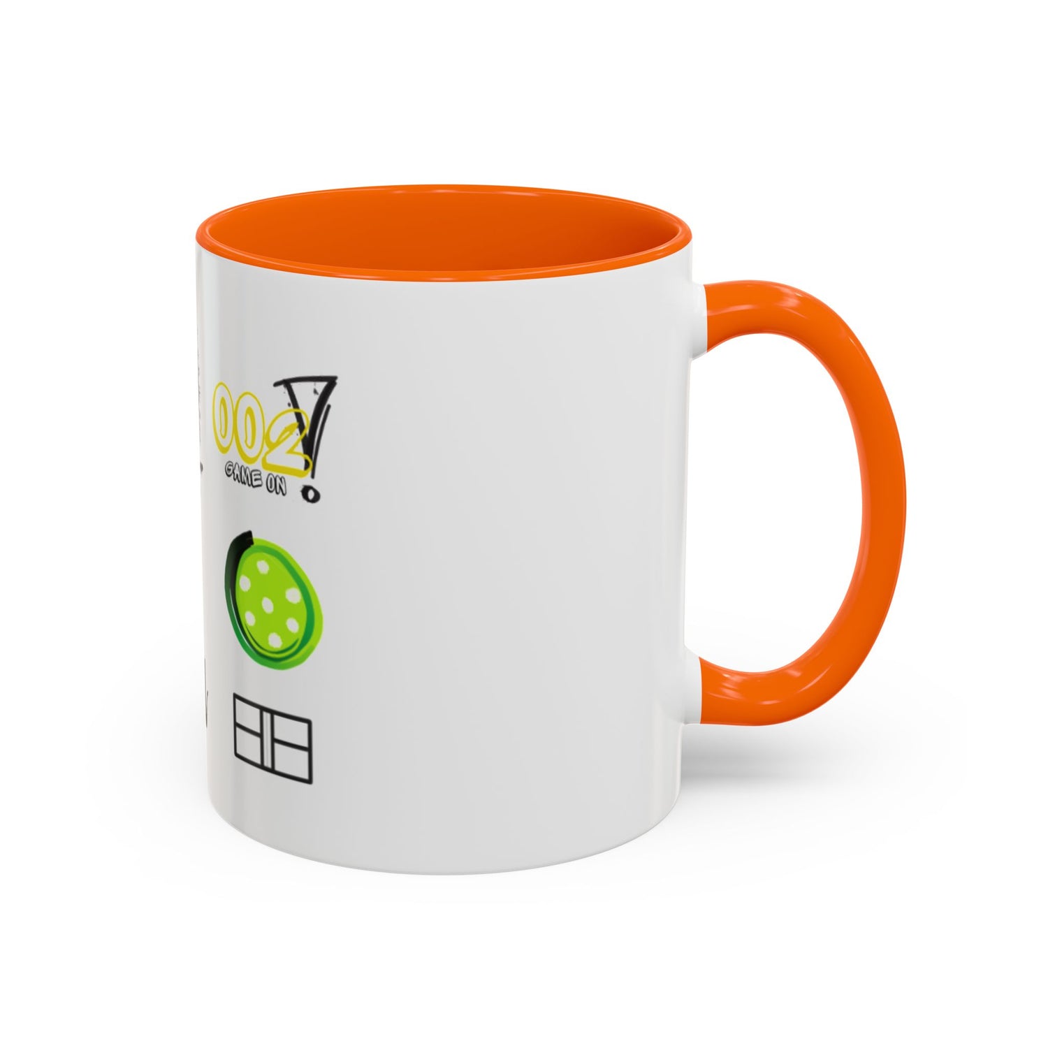 Pickleball Love Accent Coffee Mug - Fun Sports Gift (11oz & 15oz)