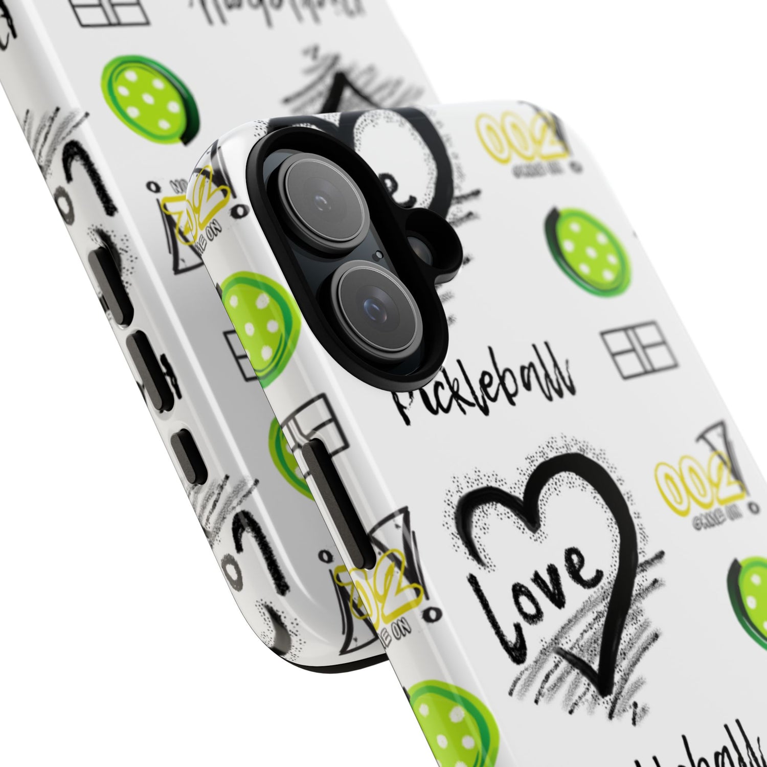 Pickleball Love Tough iPhone Case - Fun & Durable Sport Accessory
