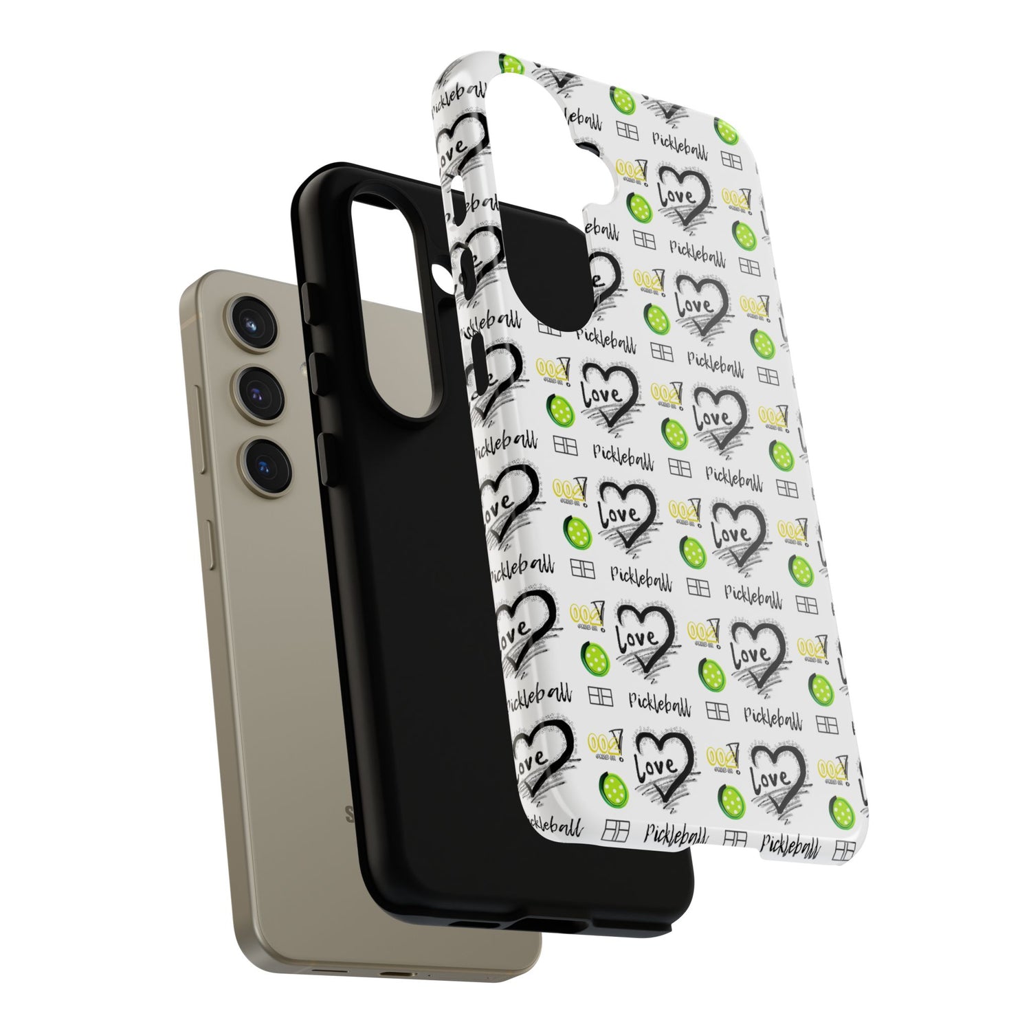 Pickleball Love Tough Android Samsung Phone Case - Fun & Durable Sport Accessory