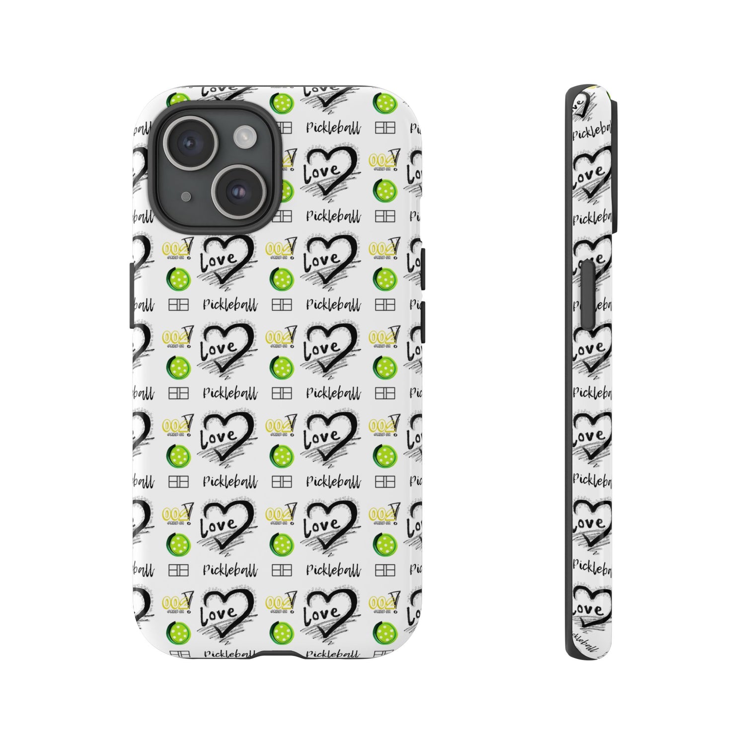 Pickleball Love Tough iPhone Case - Fun & Durable Sport Accessory