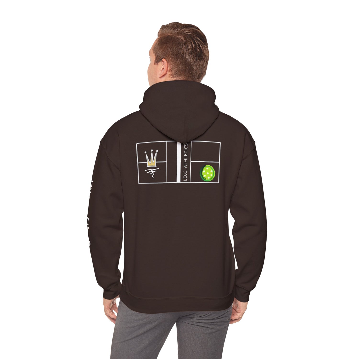 Pickleball Hoodie - King of the Court Design - Men's Sweatshirt