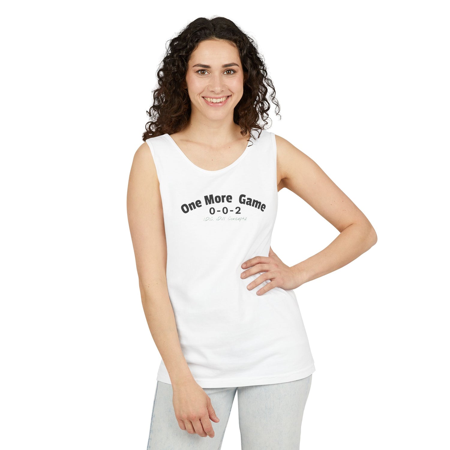 Unisex Pickleball Tank Top - 002 One More Game Design