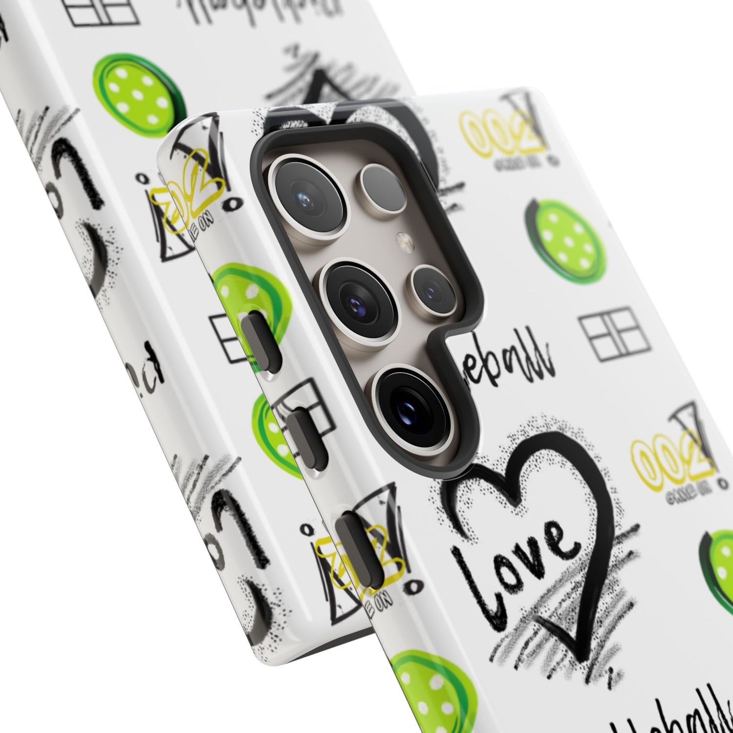 Pickleball Love Tough Android Samsung Phone Case - Fun & Durable Sport Accessory