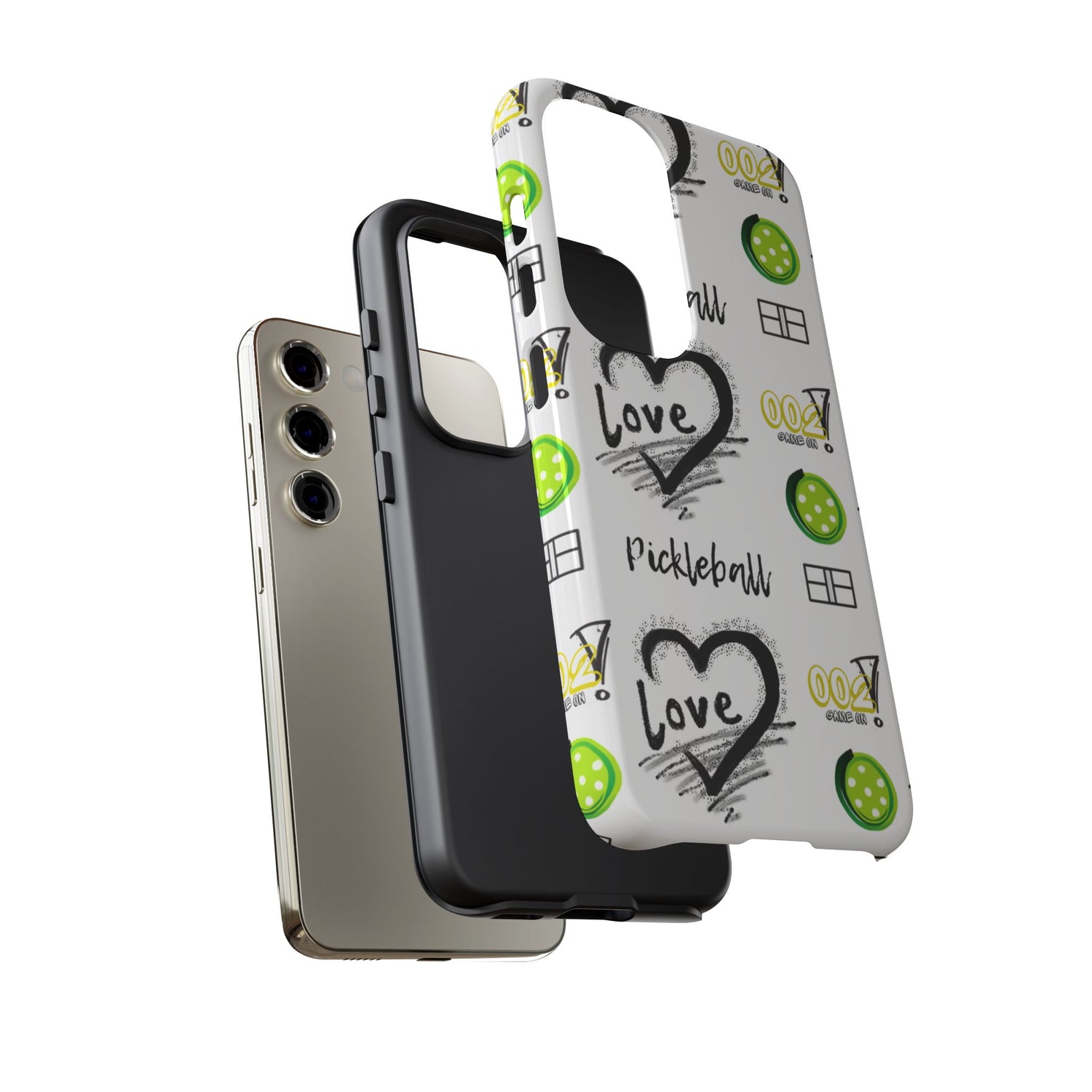 Pickleball Love Tough Android Samsung Phone Case - Fun & Durable Sport Accessory