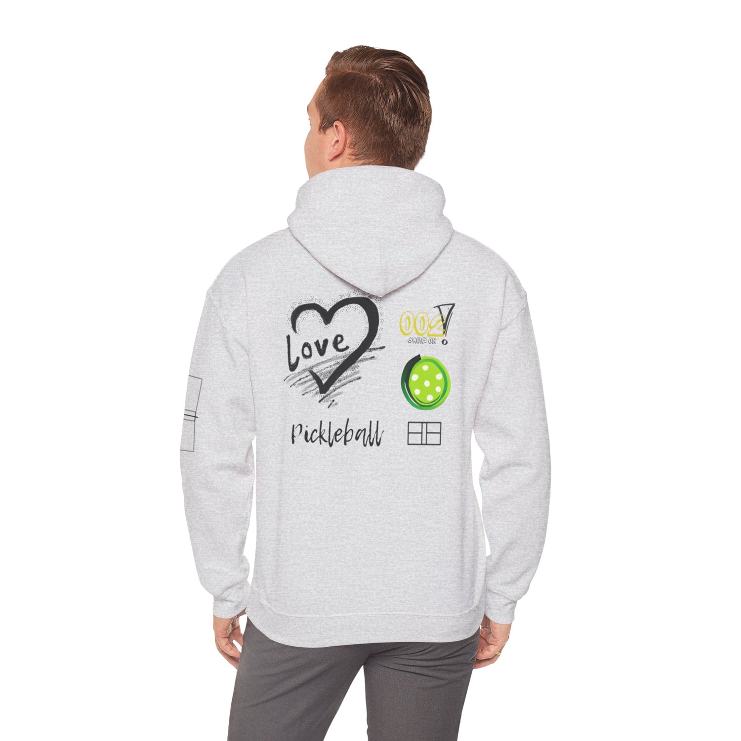 Unisex Pickleball Hoodie Sweatshirt Apparel - LOVE Pickleball