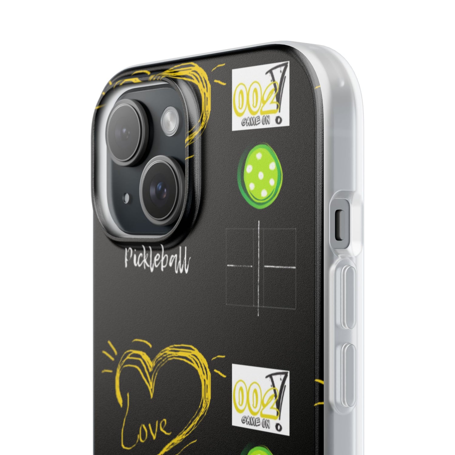 Pickleball Love Flexi iPhone Case - Stylish Phone Protection for Fashion-Forward Individuals