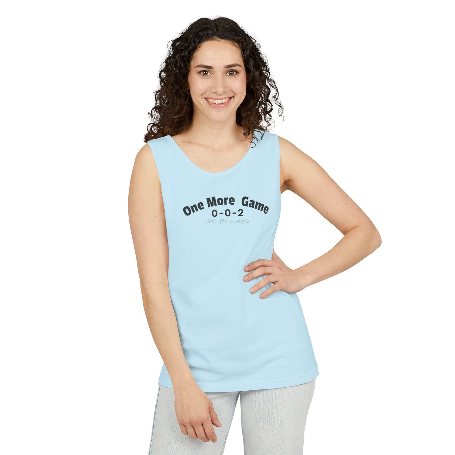 Unisex Pickleball Tank Top - 002 One More Game Design