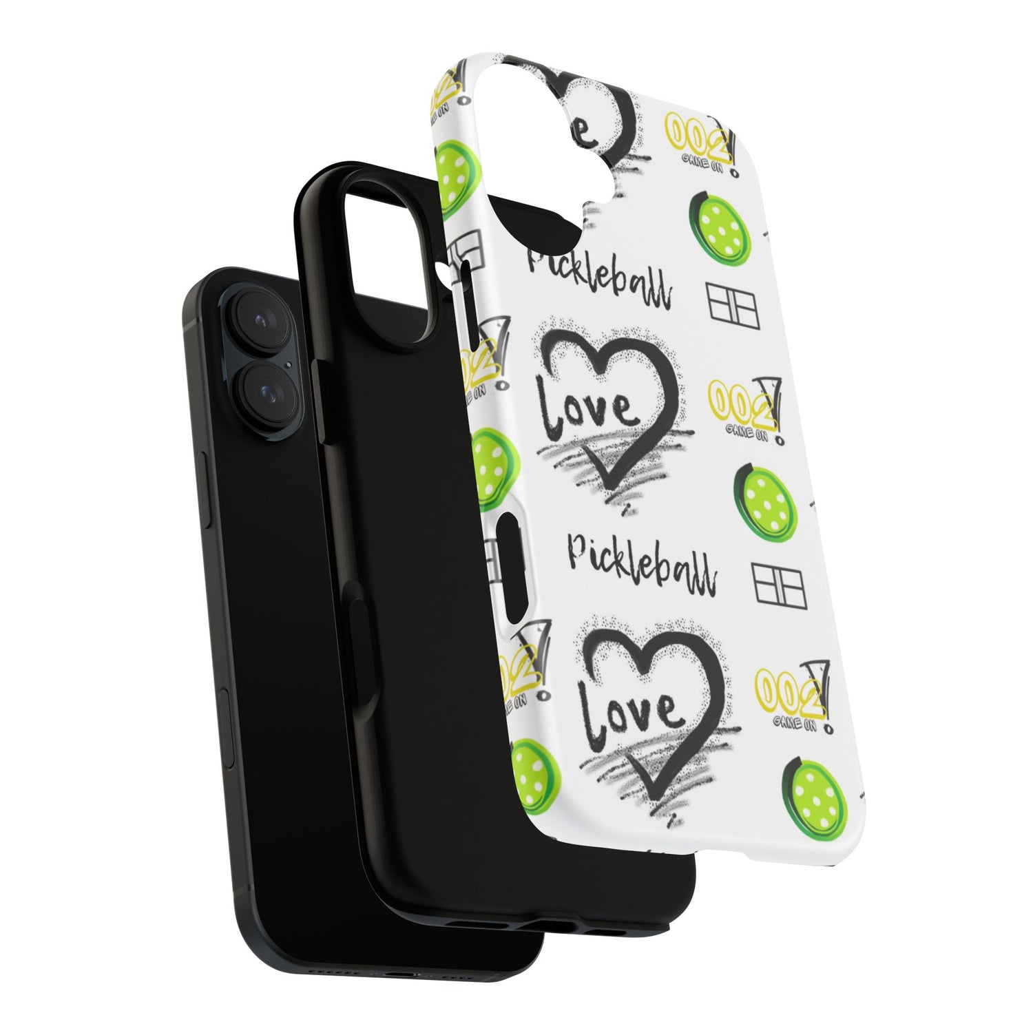 Pickleball Love Tough iPhone Case - Fun & Durable Sport Accessory