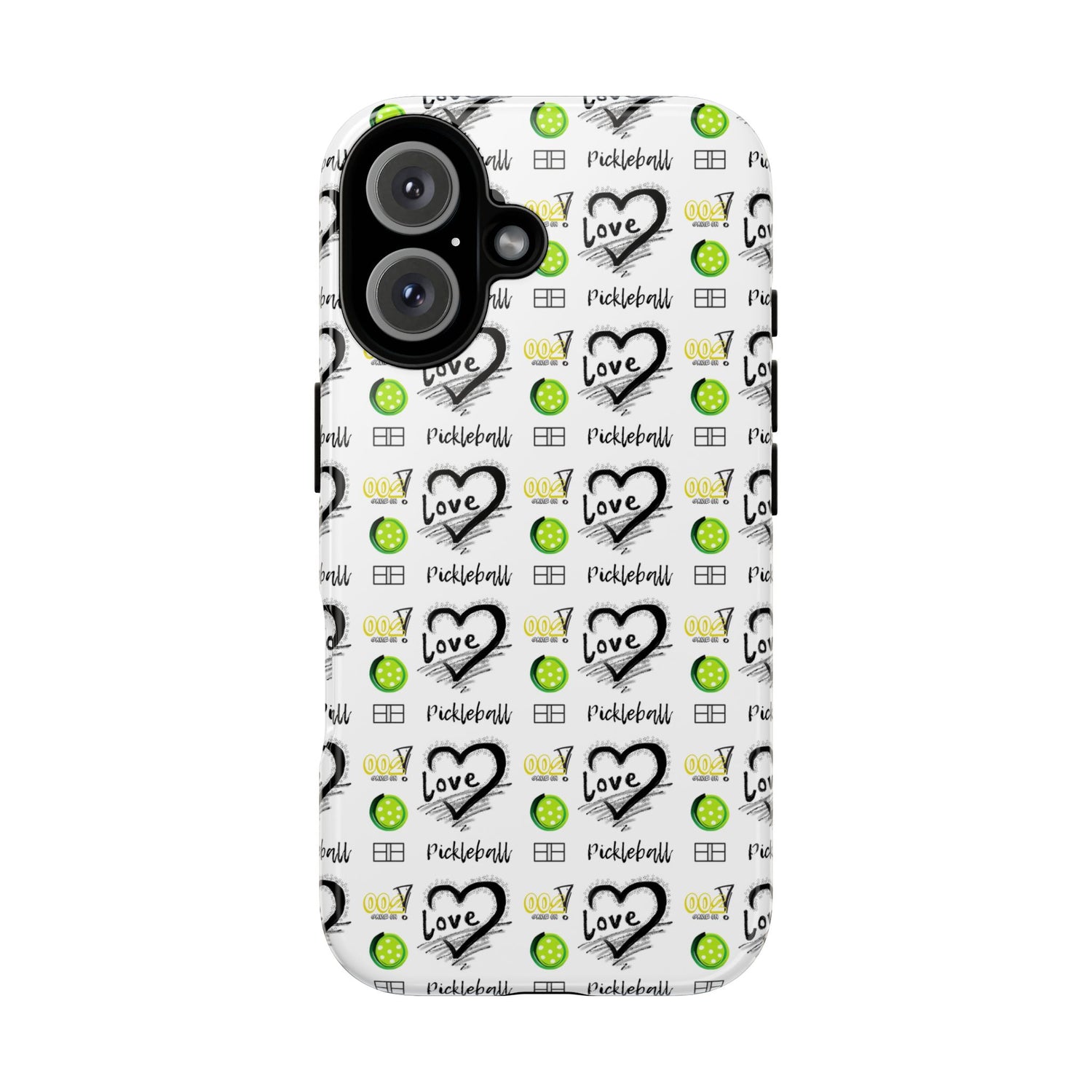 Pickleball Love Tough iPhone Case - Fun & Durable Sport Accessory