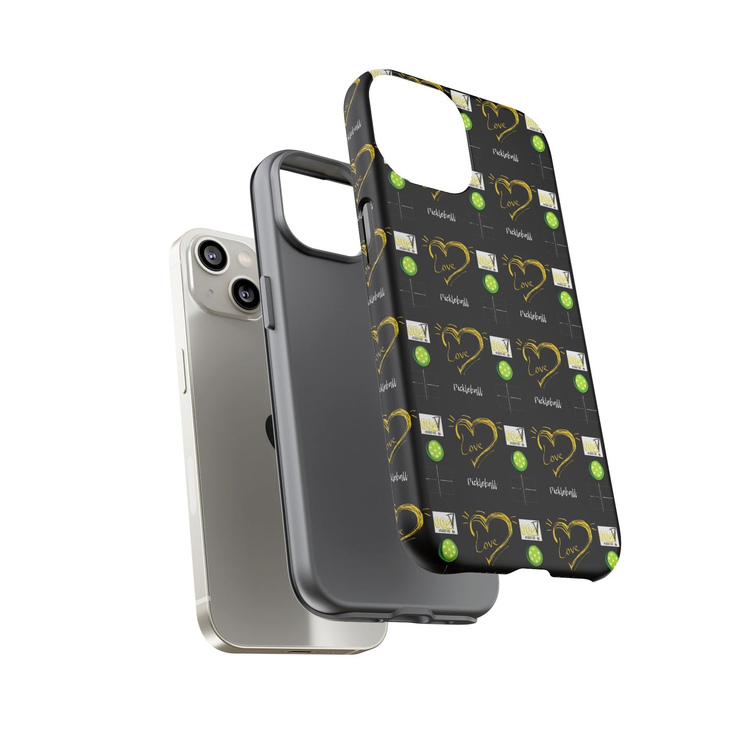 Pickleball Love Tough iPhone Case - Fun & Durable Sport Accessory