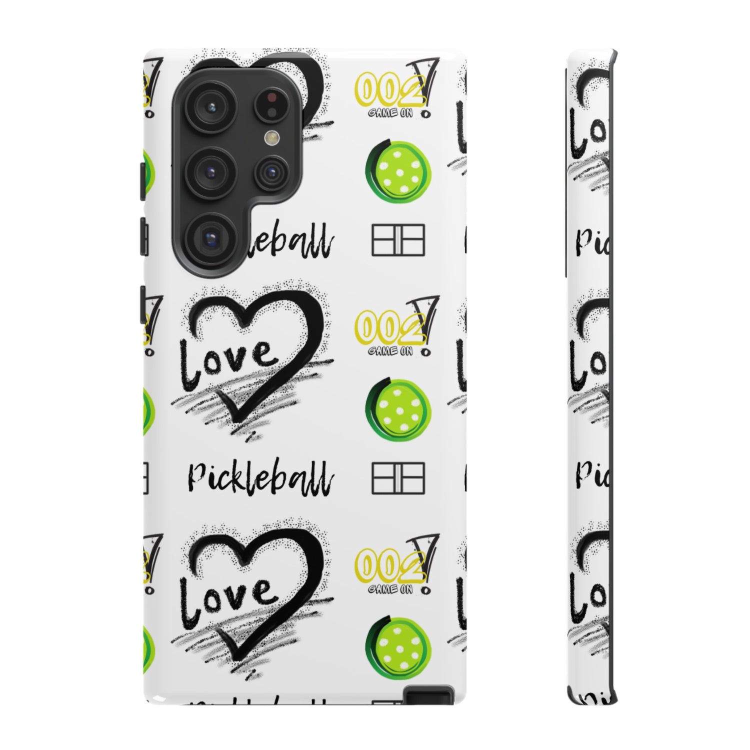 Pickleball Love Tough Android Samsung Phone Case - Fun & Durable Sport Accessory