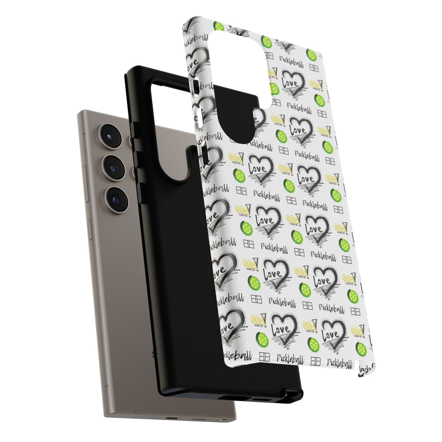 Pickleball Love Tough Android Samsung Phone Case - Fun & Durable Sport Accessory