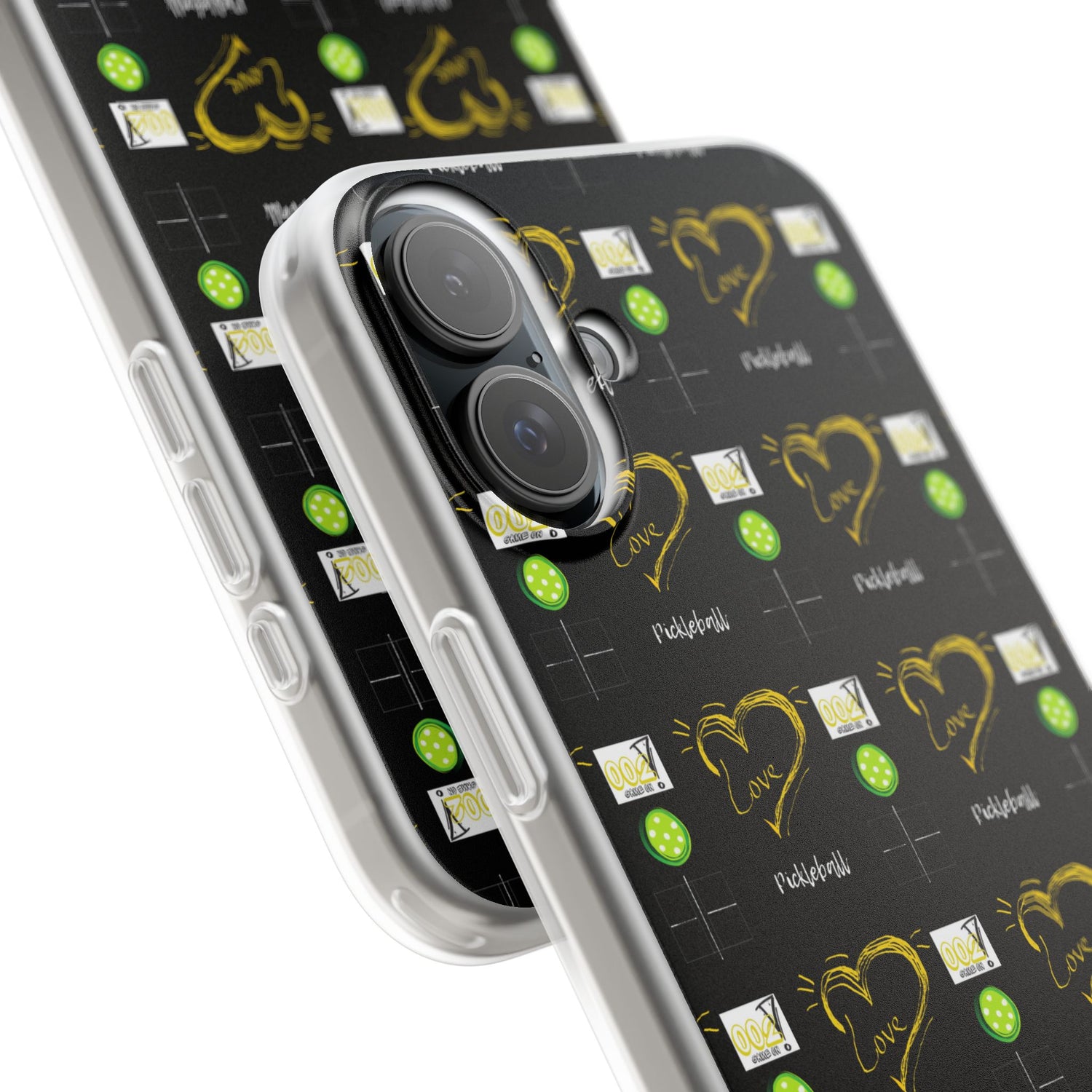 Pickleball Love Flexi iPhone Case - Stylish Phone Protection for Fashion-Forward Individuals