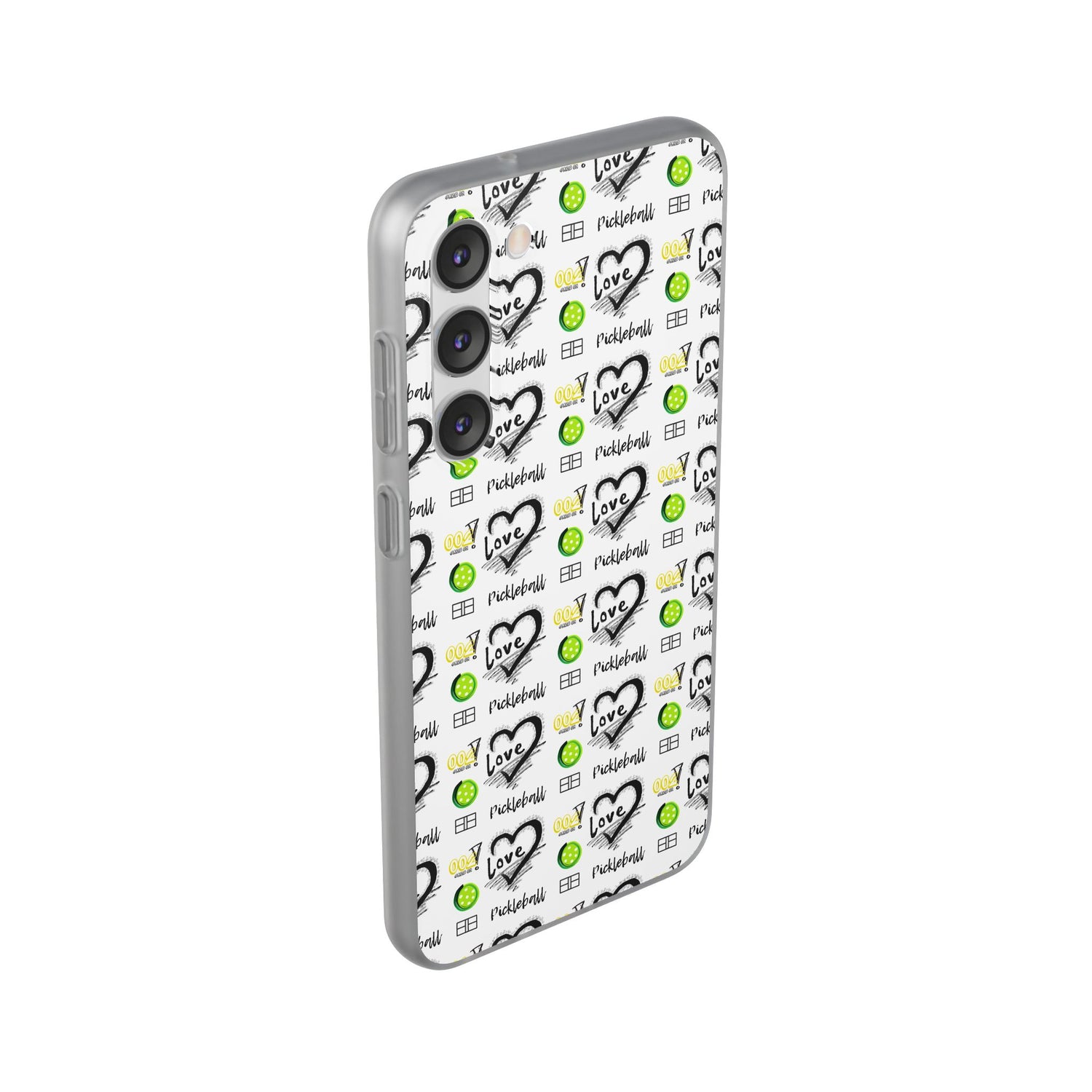Pickleball Love Flexi Android Samsung Phone Case - Stylish Phone Protection for Fashion-Forward Individuals