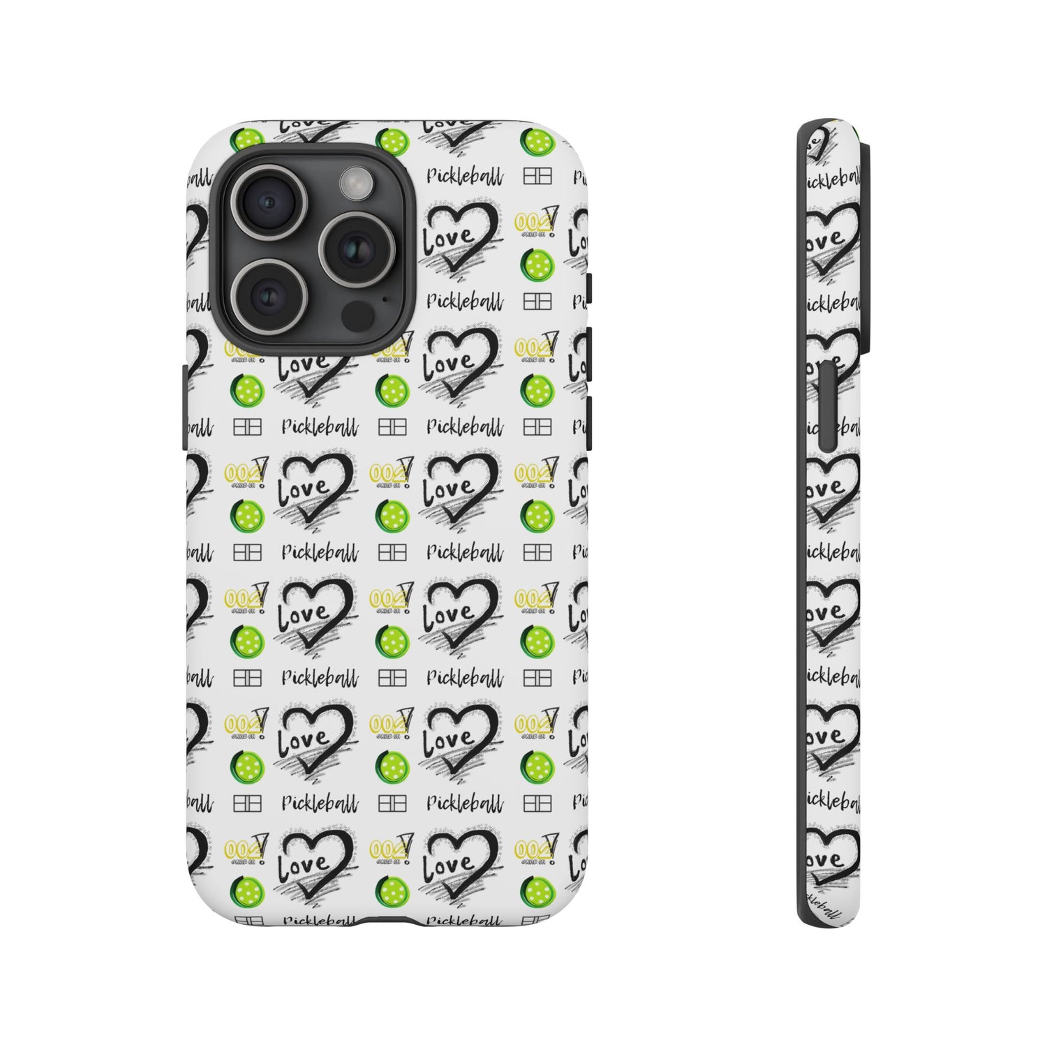 Pickleball Love Tough iPhone Case - Fun & Durable Sport Accessory