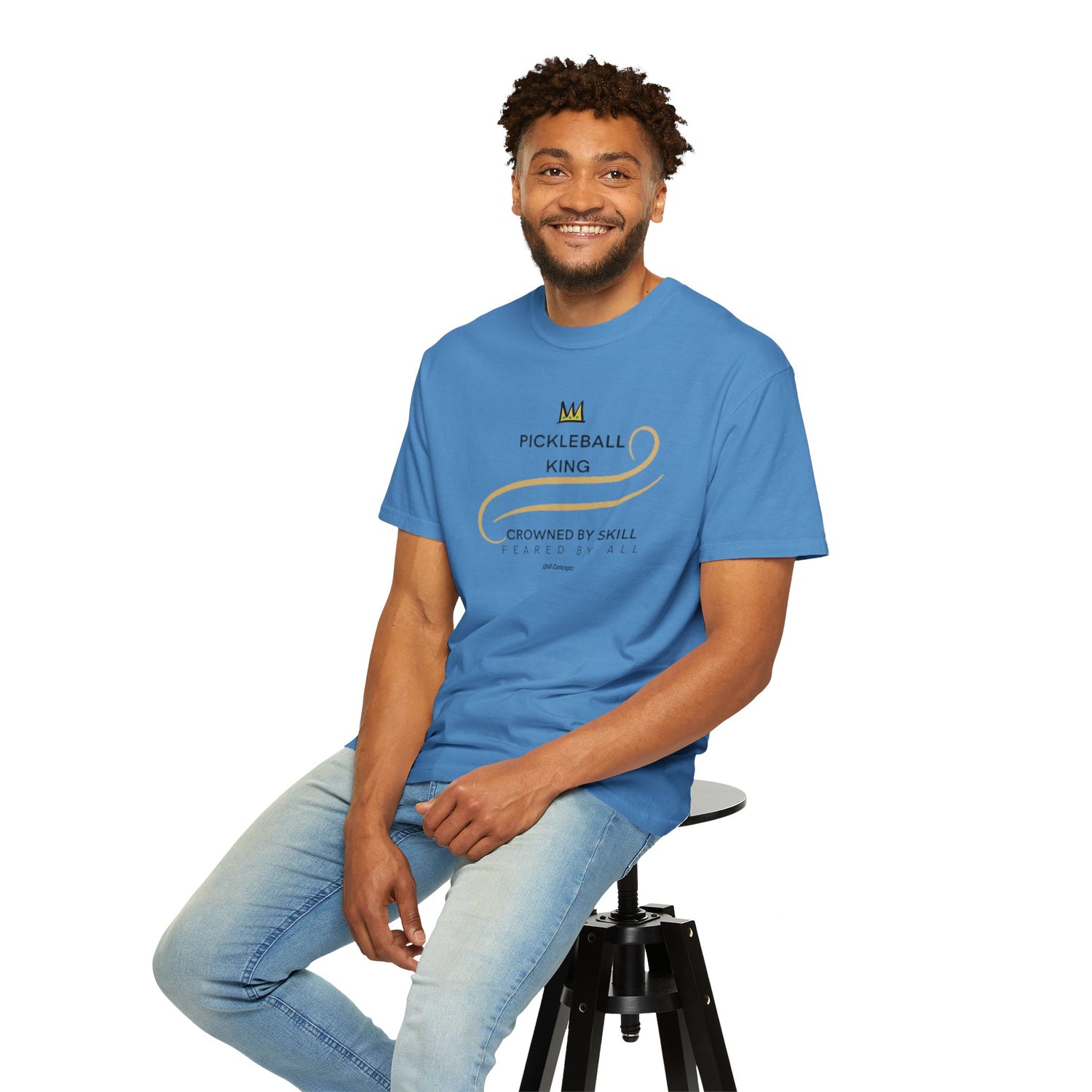 King of the Court Pickleball T-Shirt Apparel - Casual Graphic Tee for Men - Sports Lovers