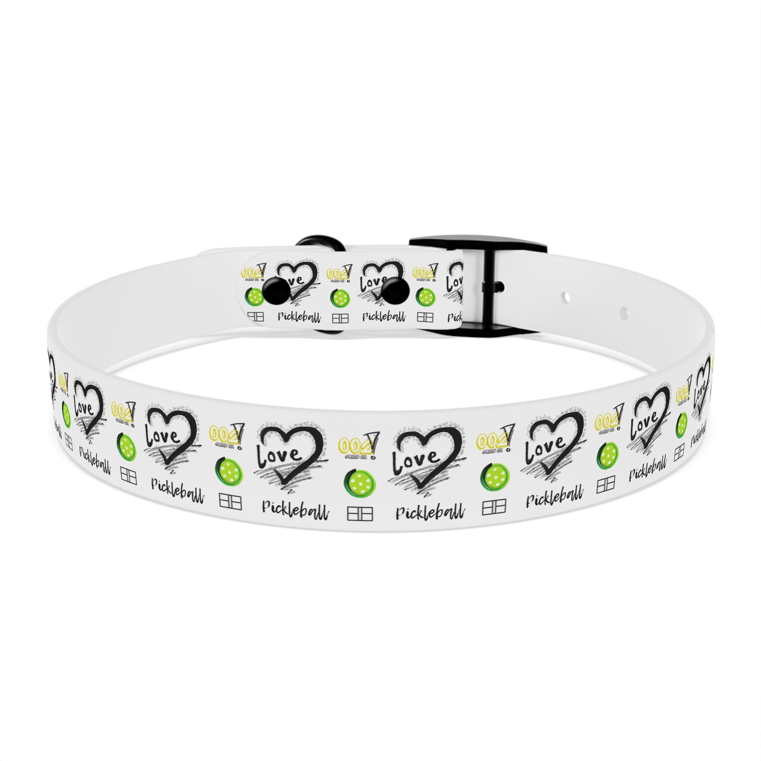 Dog Collar - Pickleball Love Unique Stand Out Design - Perfect for Pet Owners