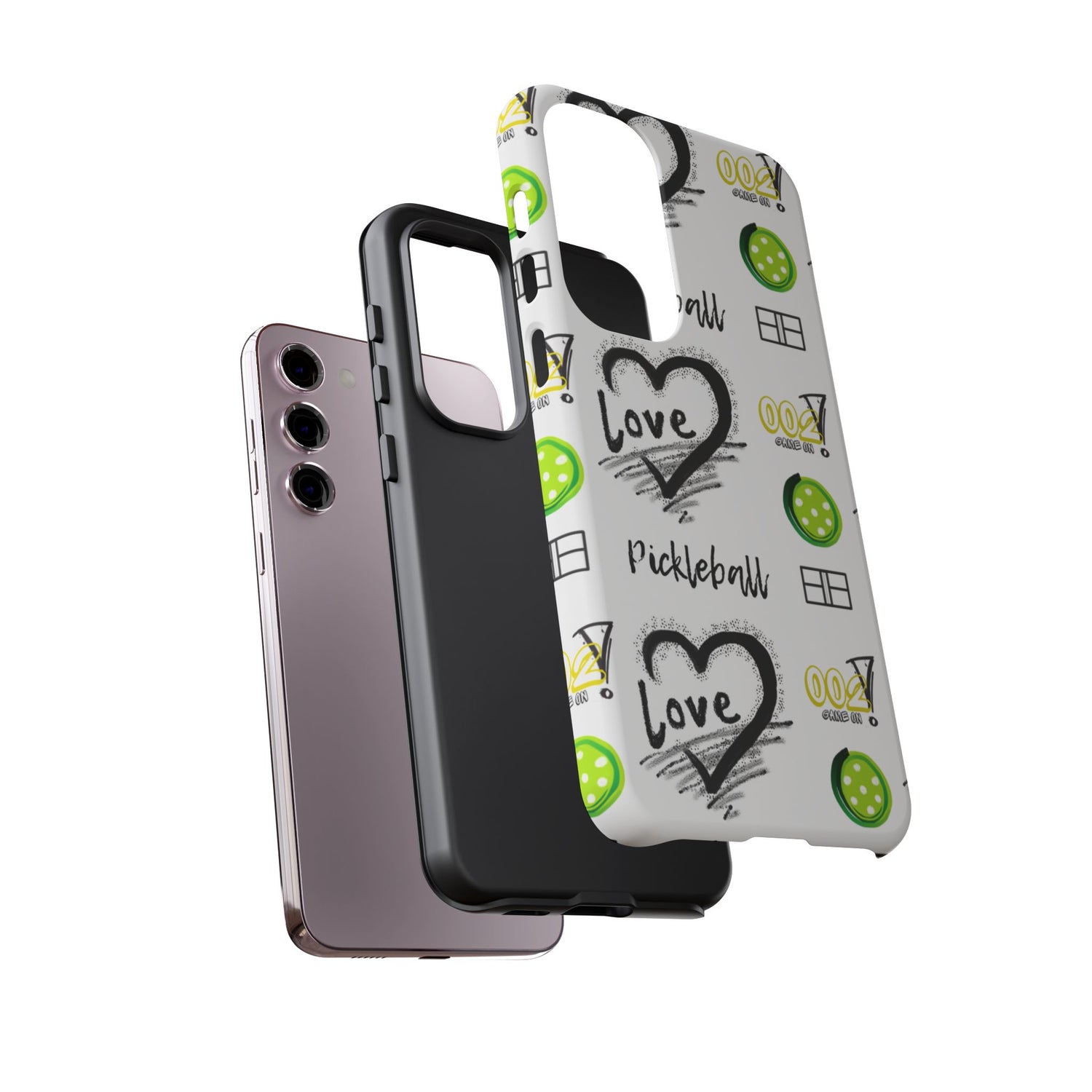 Pickleball Love Tough Android Samsung Phone Case - Fun & Durable Sport Accessory