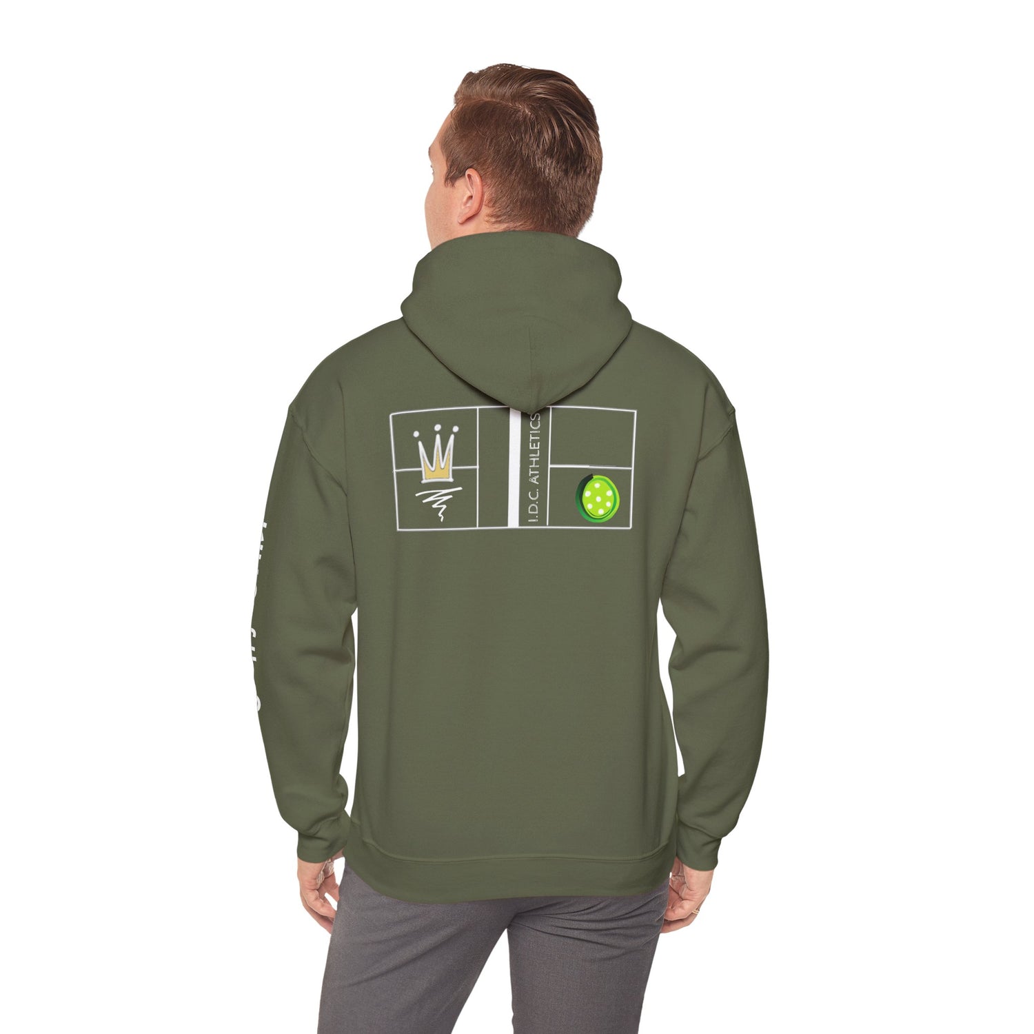 Pickleball Hoodie - King of the Court Design - Men's Sweatshirt