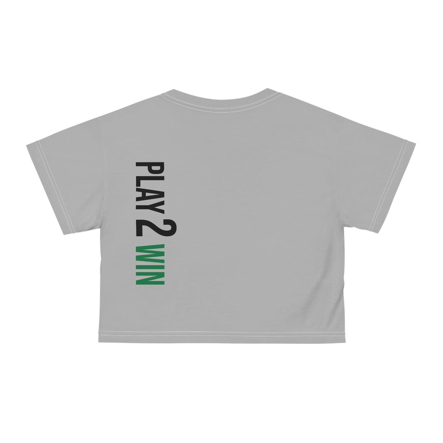 Women's Crop Top - Play 2 Win Design - Women's Pickleball Apparel