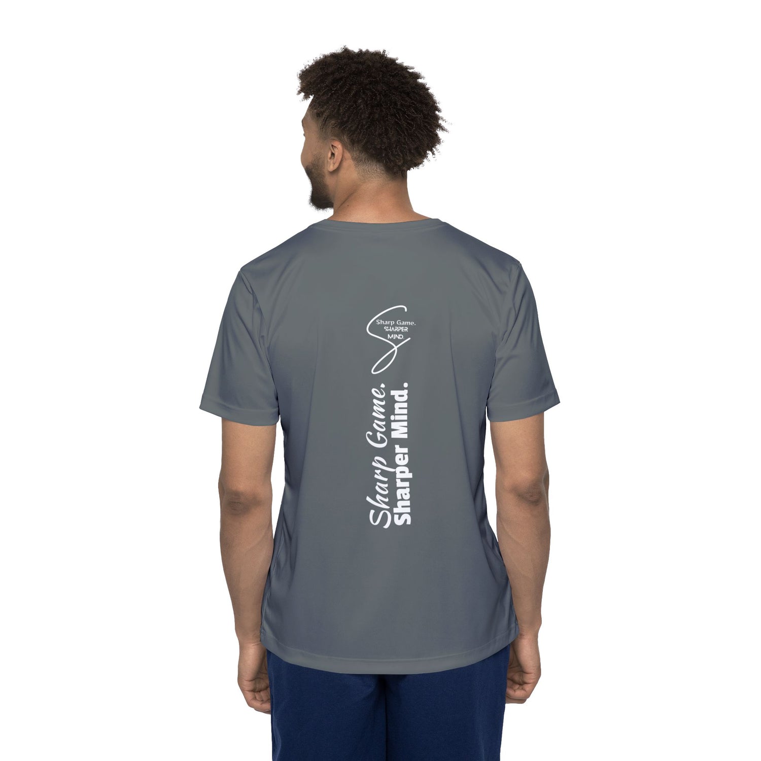 Men's Sports Jersey Tee - Pickleball Sharp Game, Sharper Mind Design