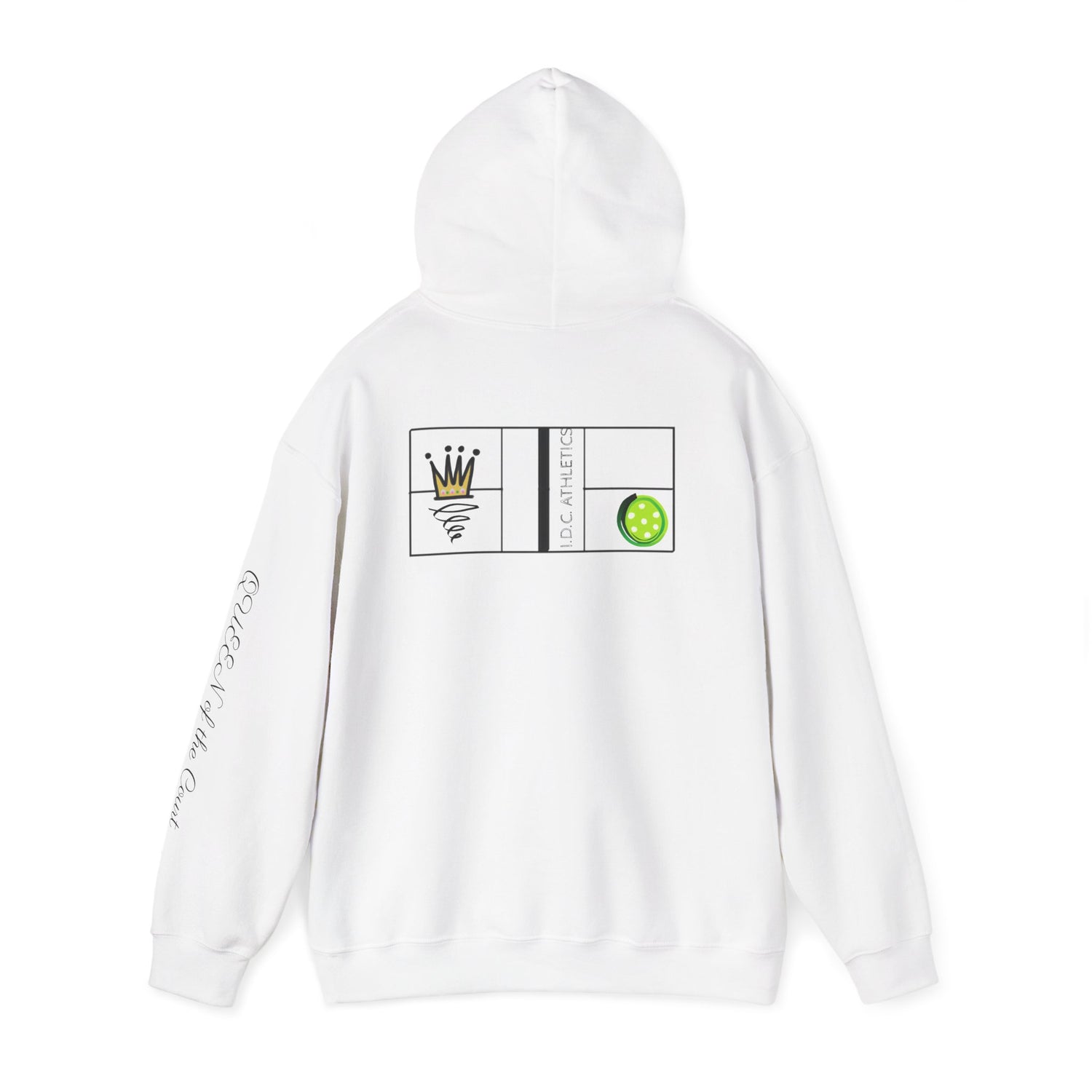 Pickleball Hoodie - Queen of the Court Design #2 - Women's Sweatshirt