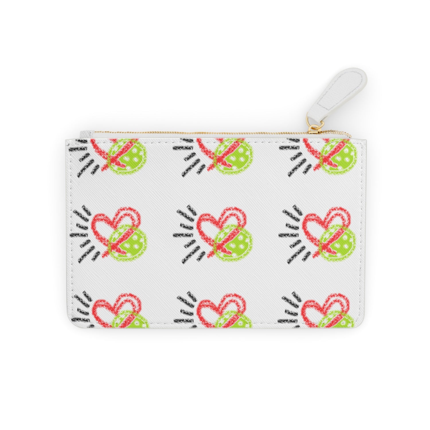 Women's Pickleball Mini Clutch Bag - Love Pickleball Design for Enthusiasts