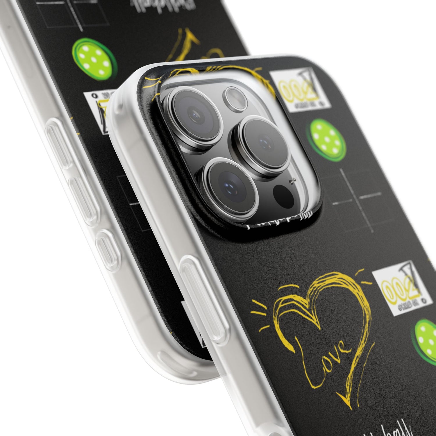 Pickleball Love Flexi iPhone Case - Stylish Phone Protection for Fashion-Forward Individuals