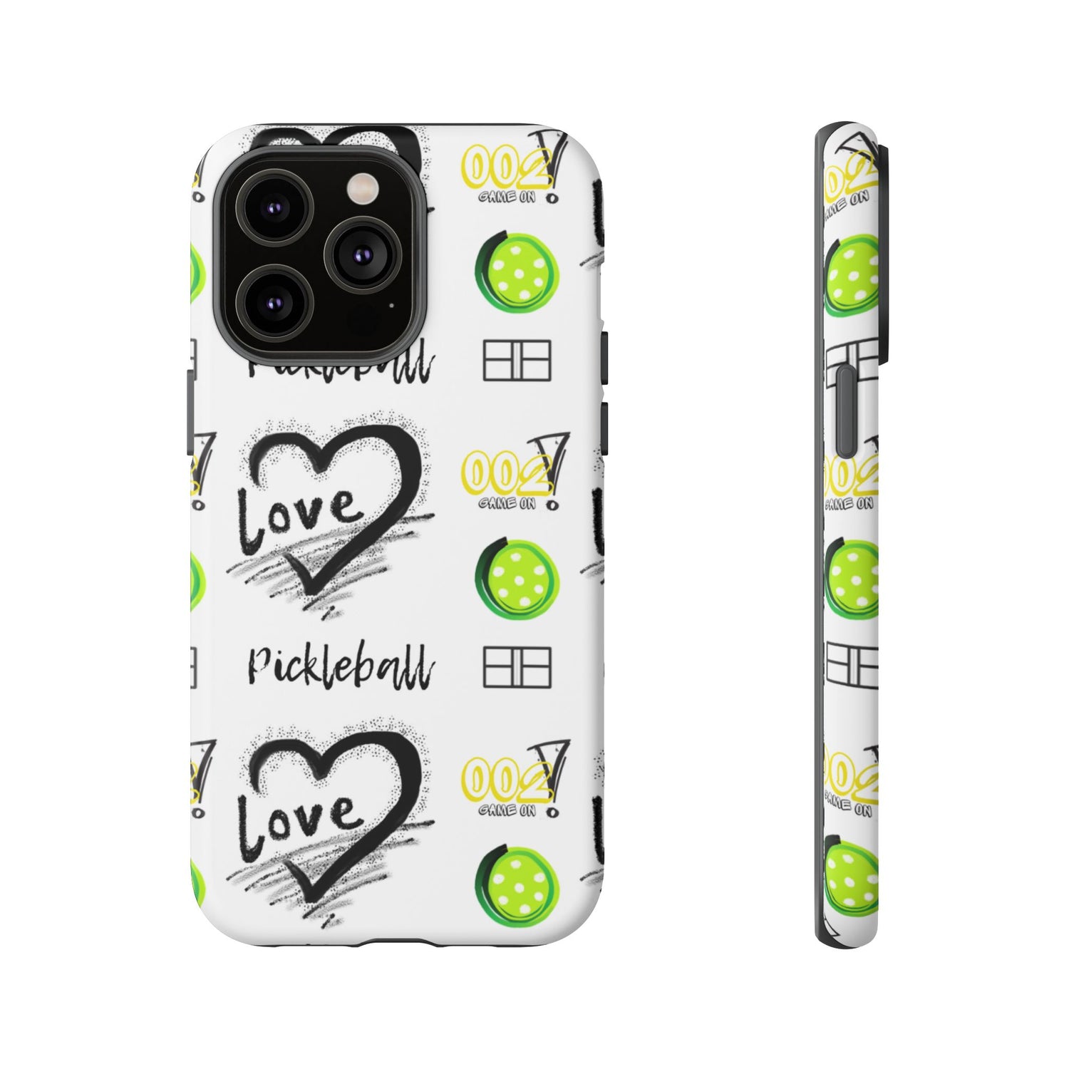 Pickleball Love Tough iPhone Case - Fun & Durable Sport Accessory