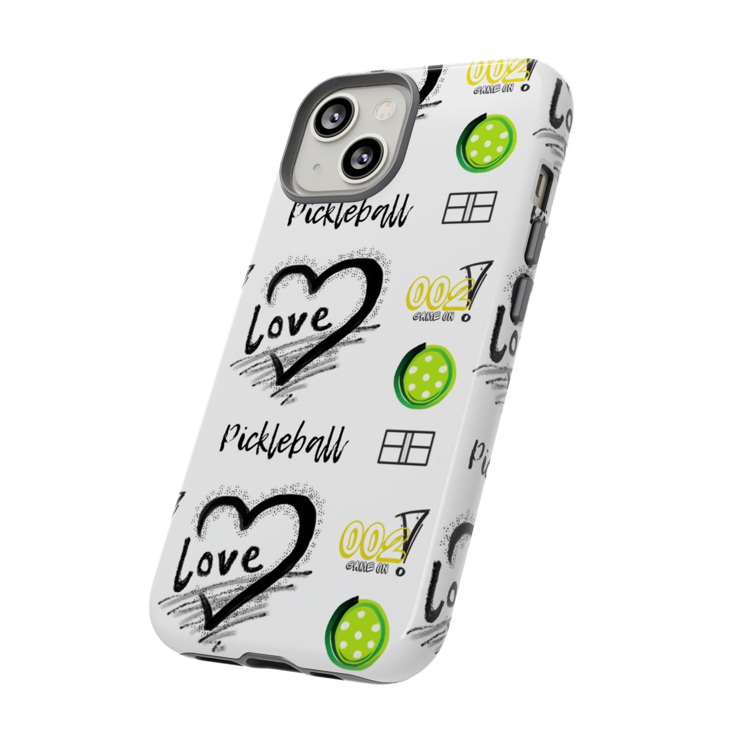 Pickleball Love Tough iPhone Case - Fun & Durable Sport Accessory