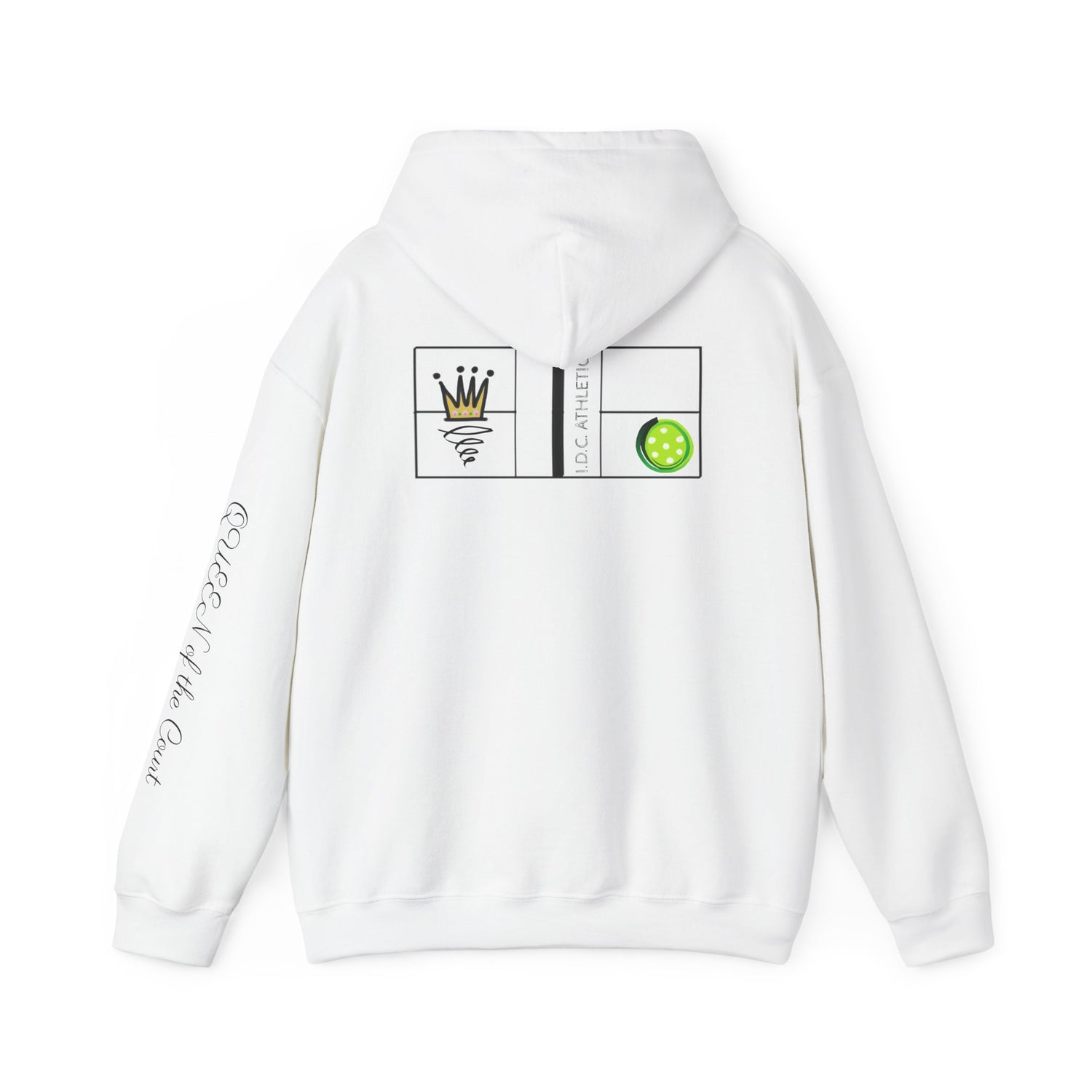 Pickleball Hoodie - Queen of the Court Design #2 - Women's Sweatshirt