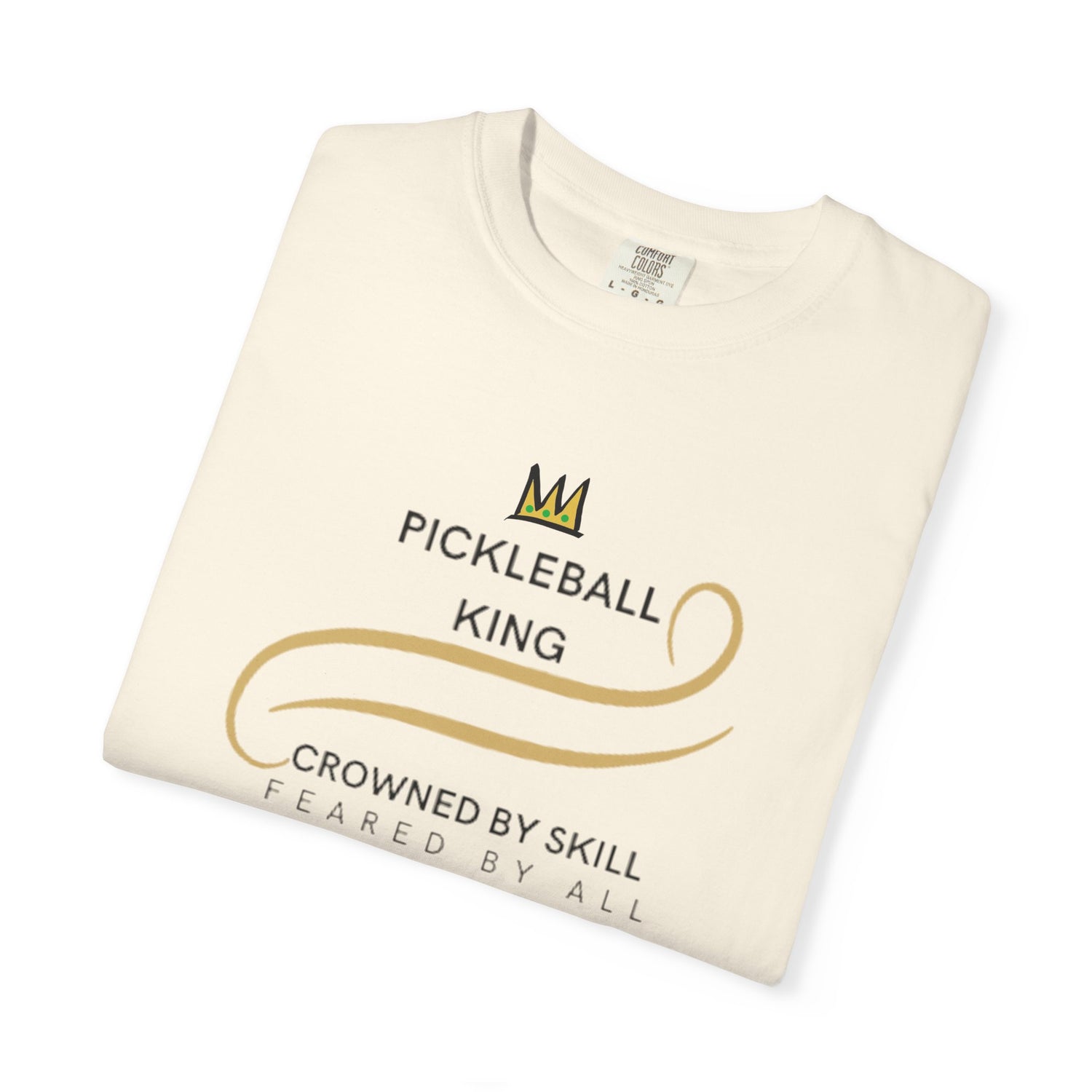 King of the Court Pickleball T-Shirt Apparel - Casual Graphic Tee for Men - Sports Lovers